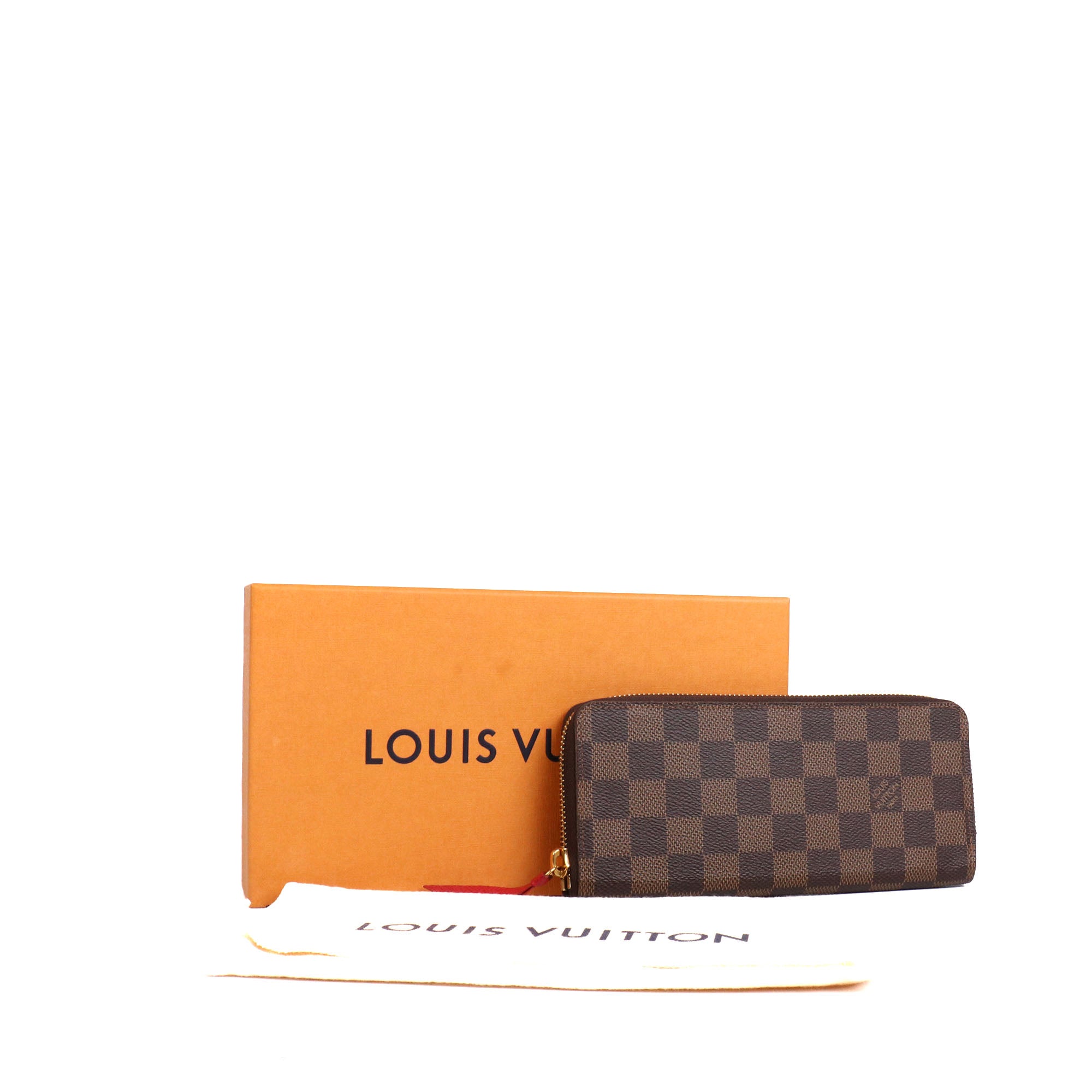 LOUIS VUITTON - Clémence wallet in ebony checkerboard