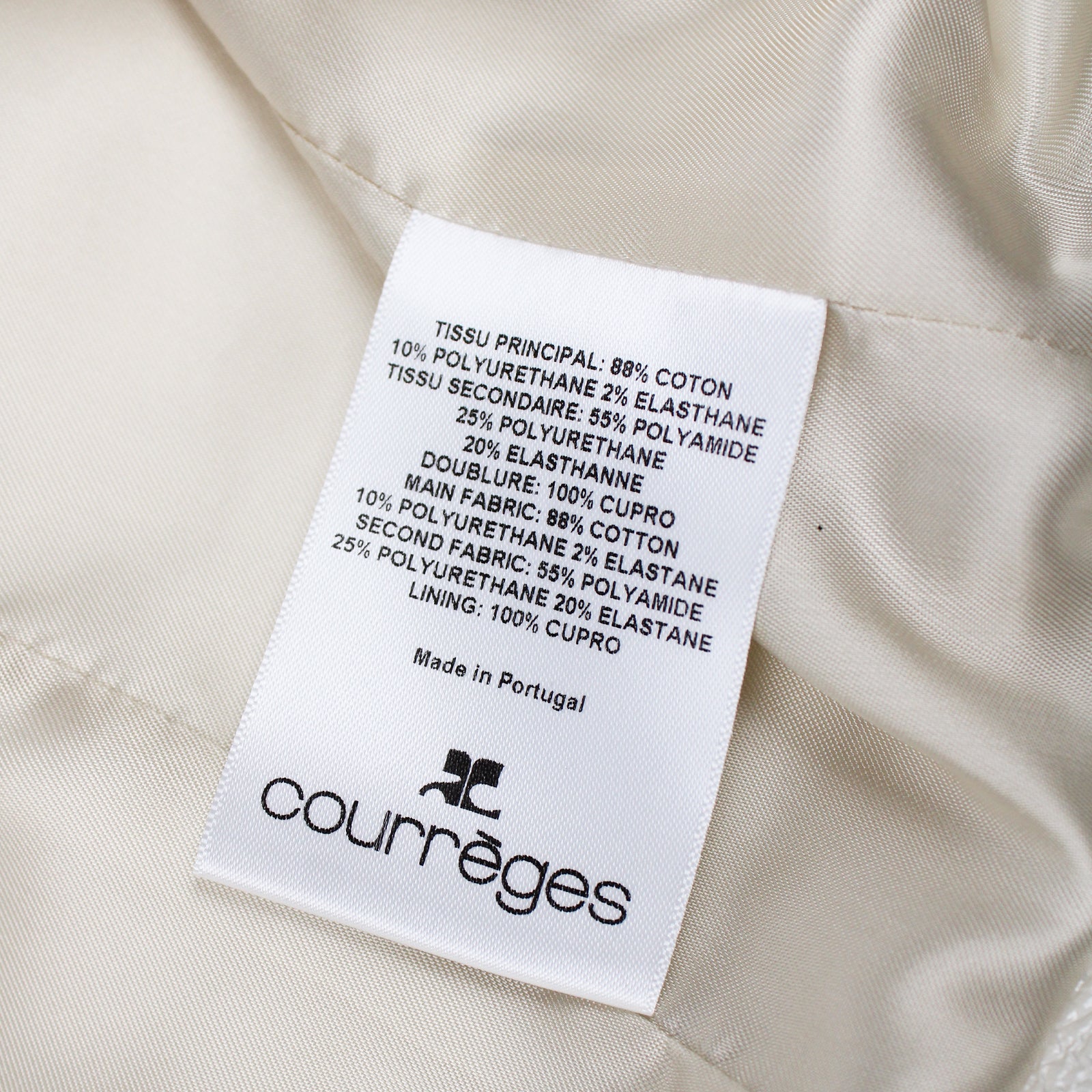 COURRÈGES - Veste réédition en vinyle (T36)