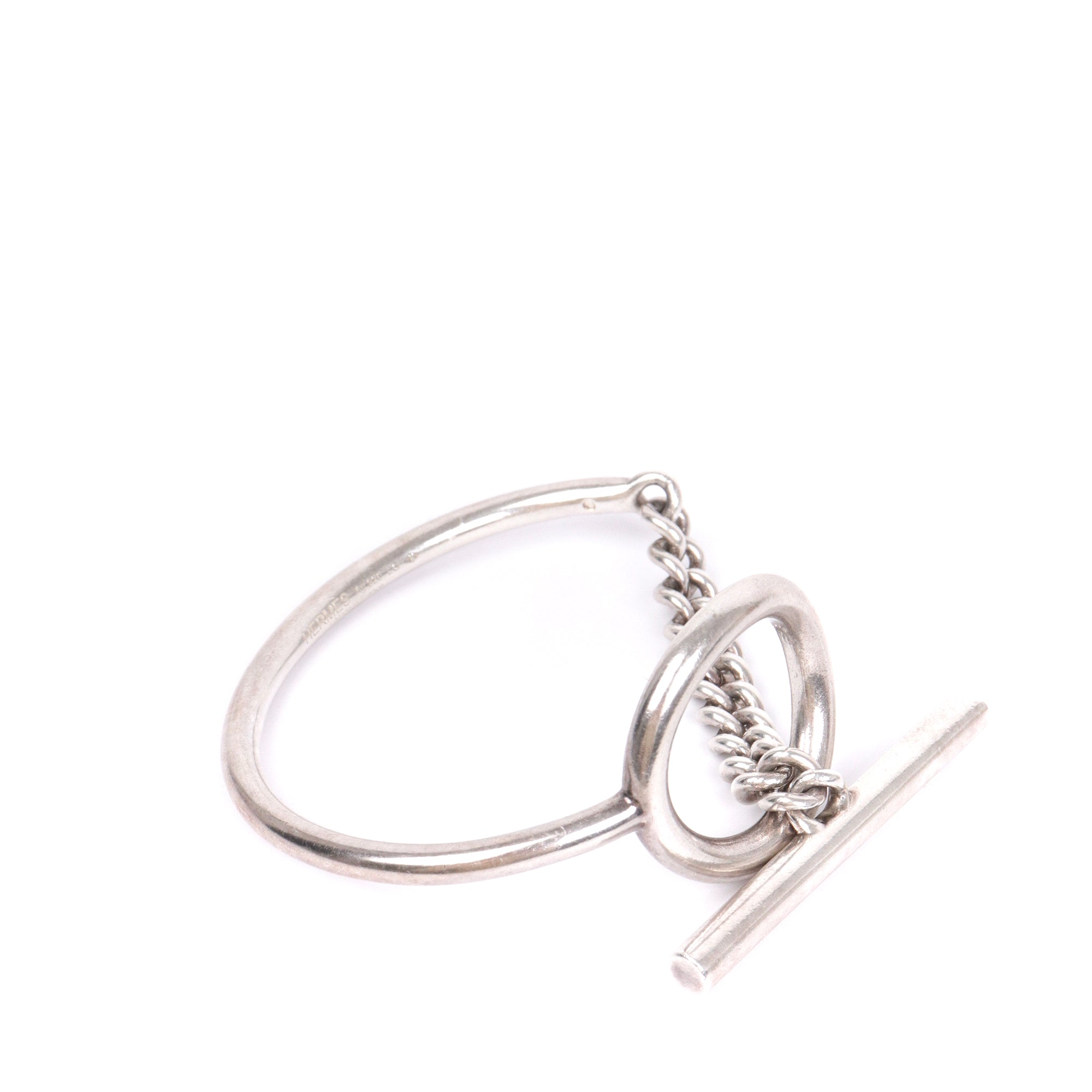 HERMÈS - Bracelet Croisette Hermès en argent