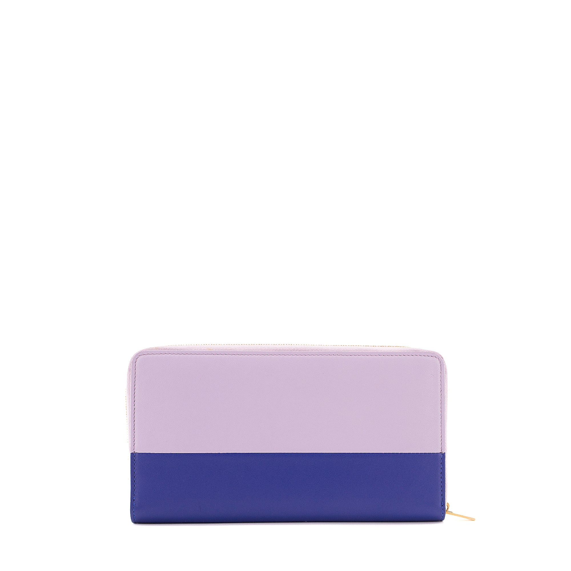 CELINE - Portefeuille large Celine en cuir lisse violet et bleu