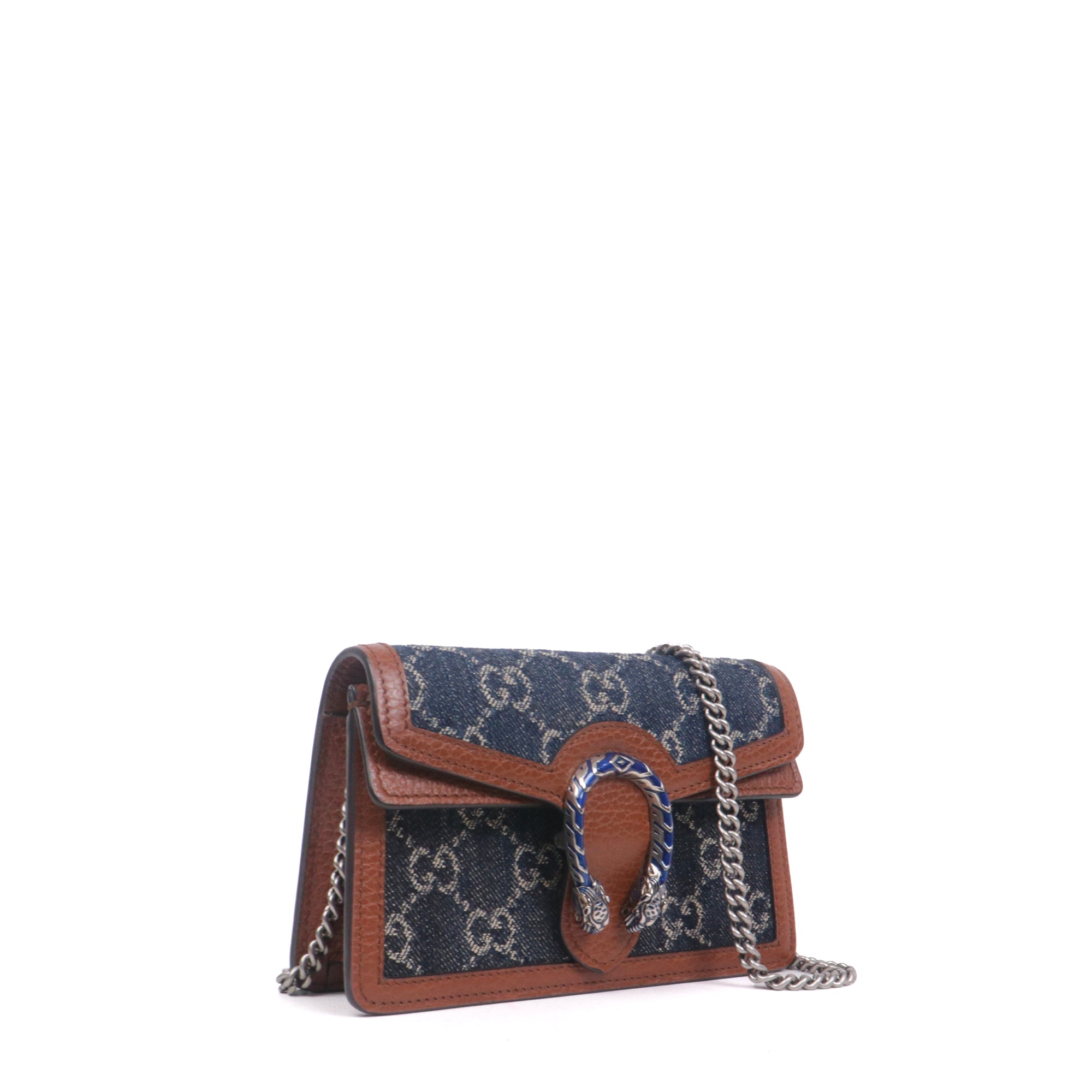 GUCCI - Sac à bandoulière Dionysus Supermini Gucci en toile denim