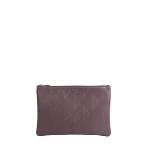 DIOR - Pochette Diamant Dior en toile enduite violette