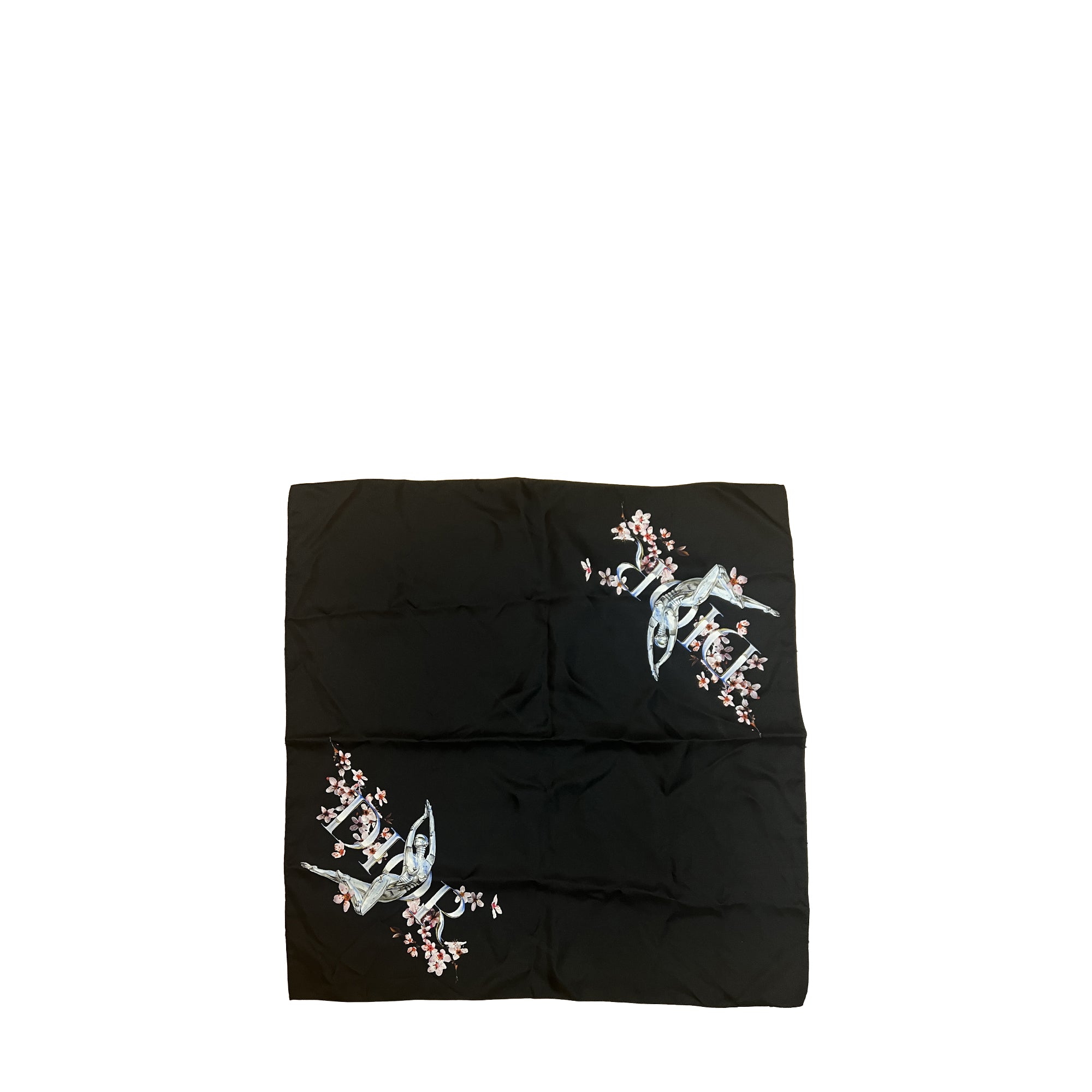 DIOR - Carré 55 Dior x Sorayama en soie noir
