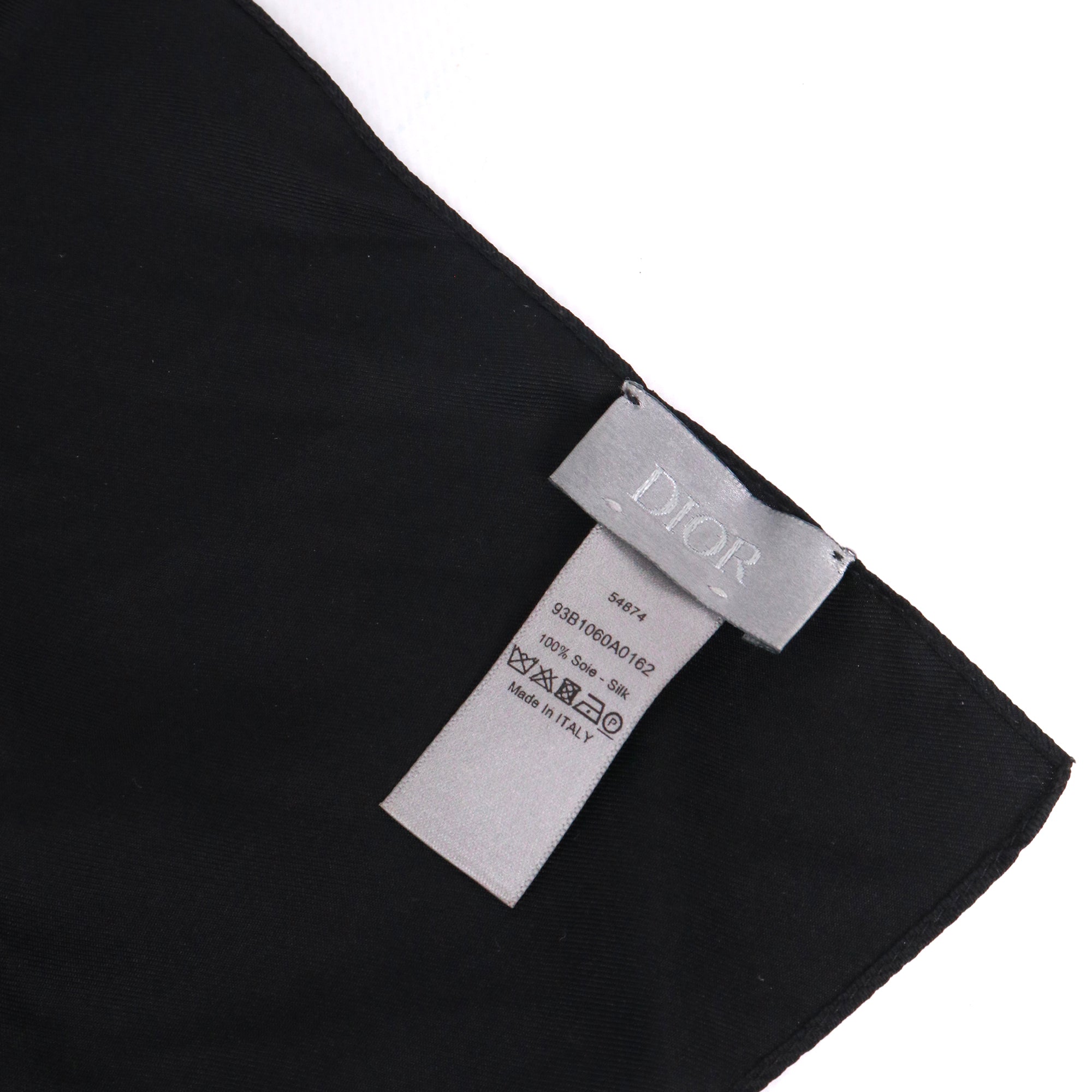 DIOR - Carré 55 Dior x Sorayama en soie noir