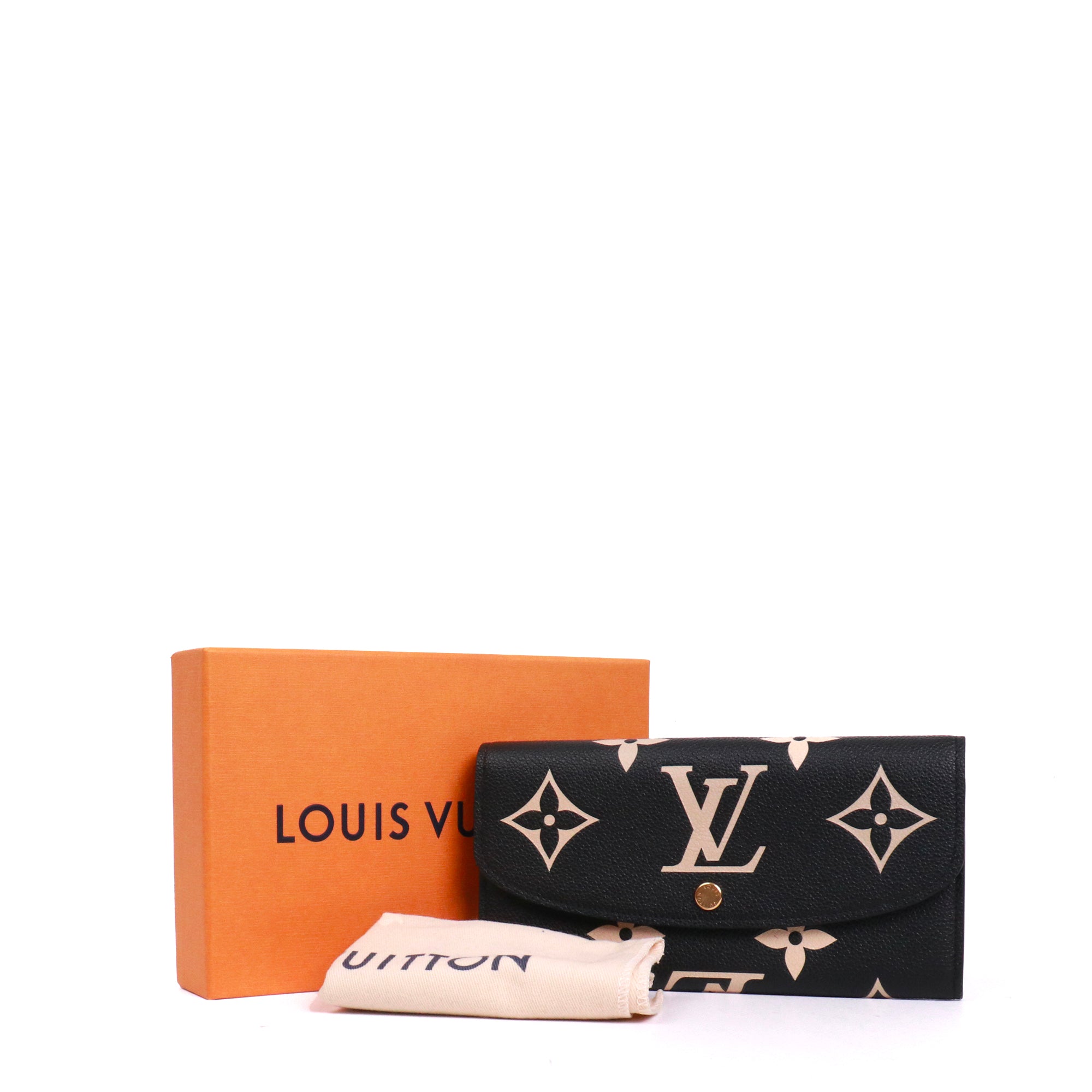 LOUIS VUITTON - Émilie wallet in ebony damier canvas