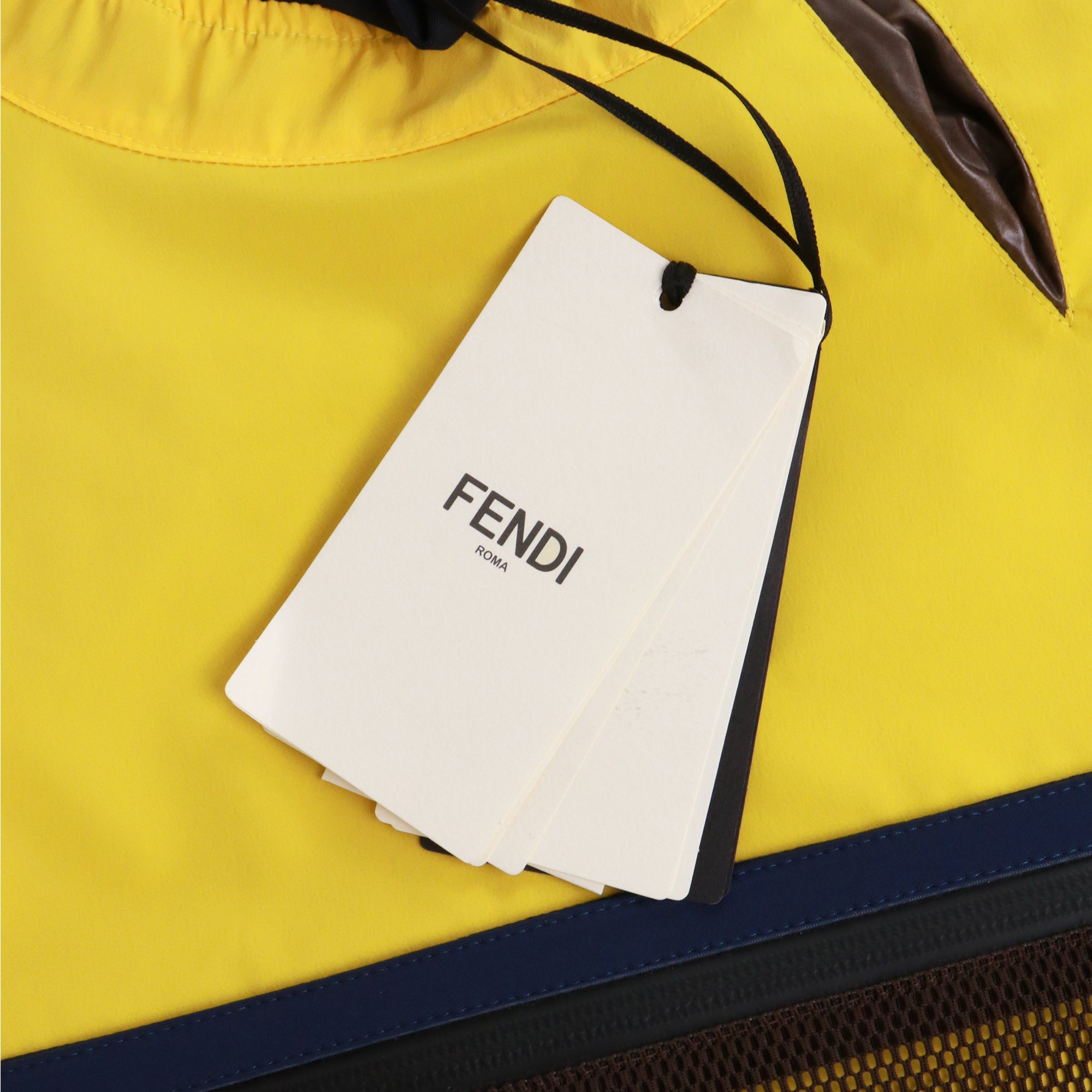 FENDI - Veste coupe-vent Fendi en toile jaune (S)