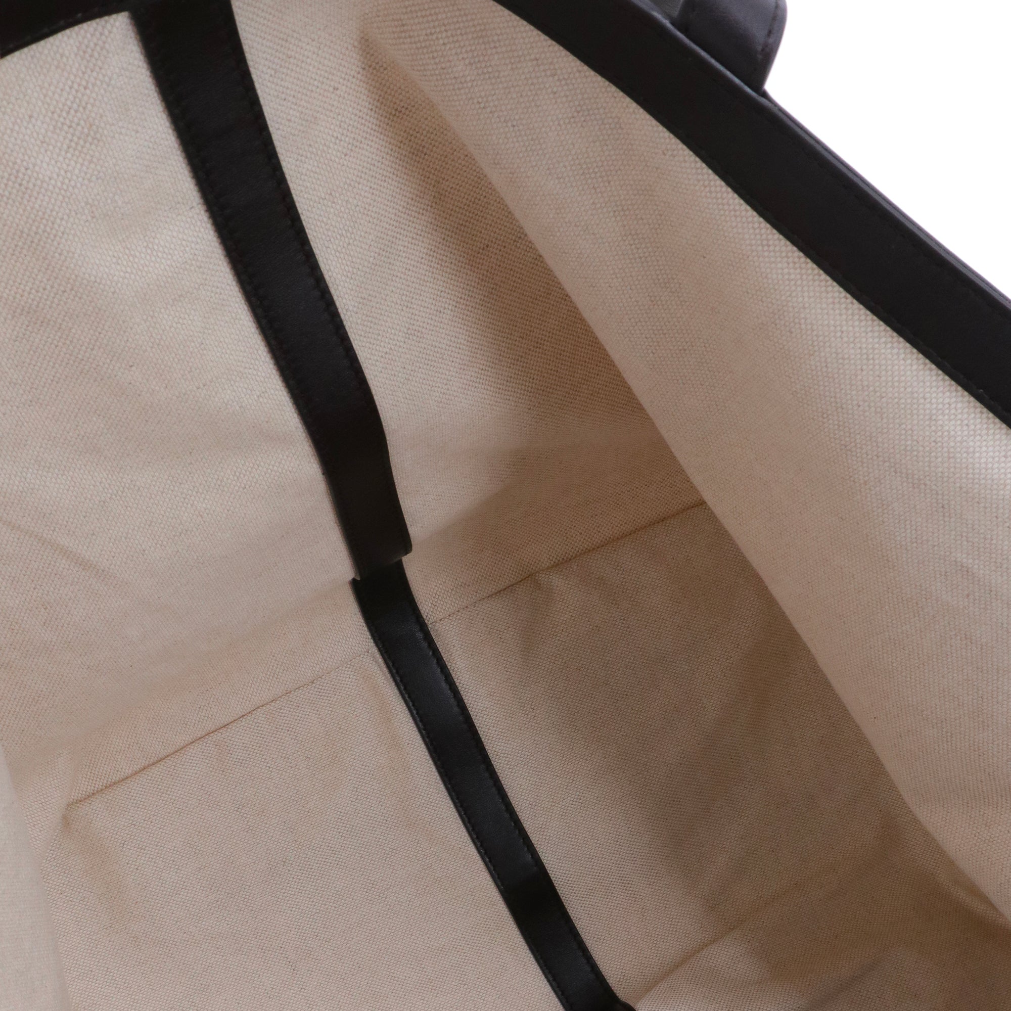 BOTTEGA VENETA - Sac cabas Flip Flap large Bottega Veneta en toile crème et cuir marron