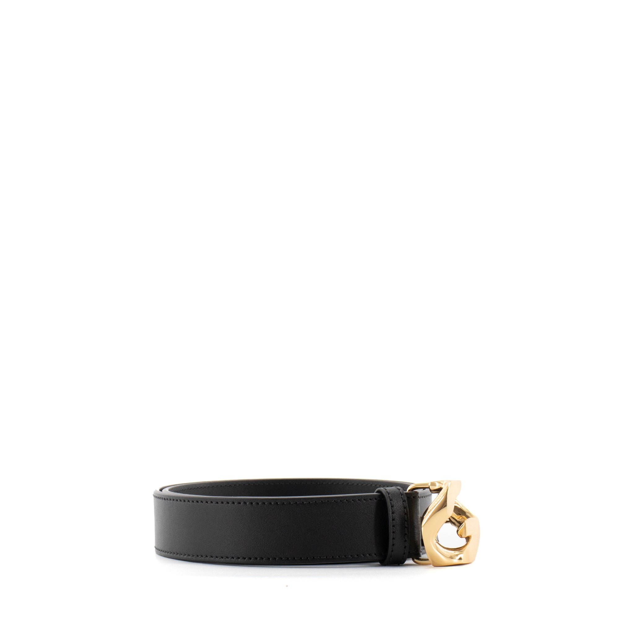 GIVENCHY - Ceinture G Givenchy en cuir noir (T75)