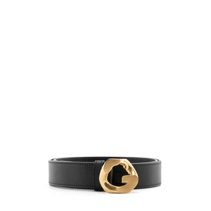 GIVENCHY - Givenchy G belt in black leather (T75)