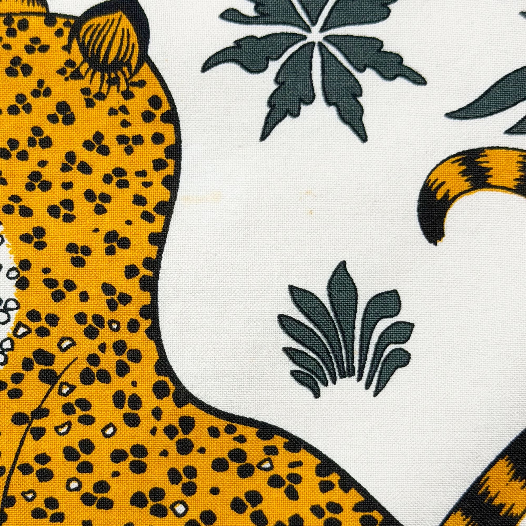 HERMÈS - Sets de table et serviettes Panthères Hermès en coton vintage