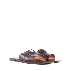 HERMÈS - Vintage Izmir sandals in burgundy leather (T41)