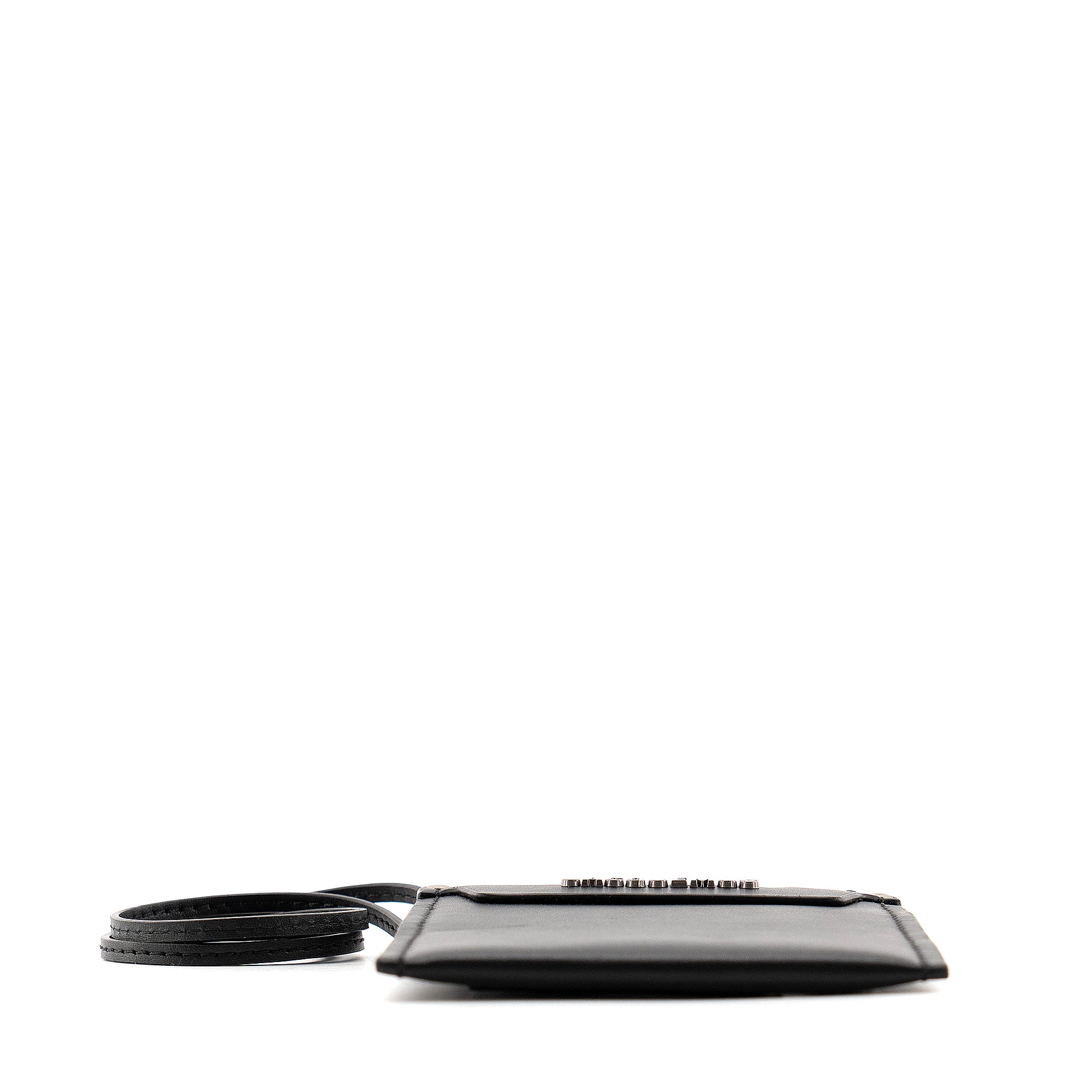 JACQUEMUS - The Jacquemus Meunier Pocket Holder in black leather