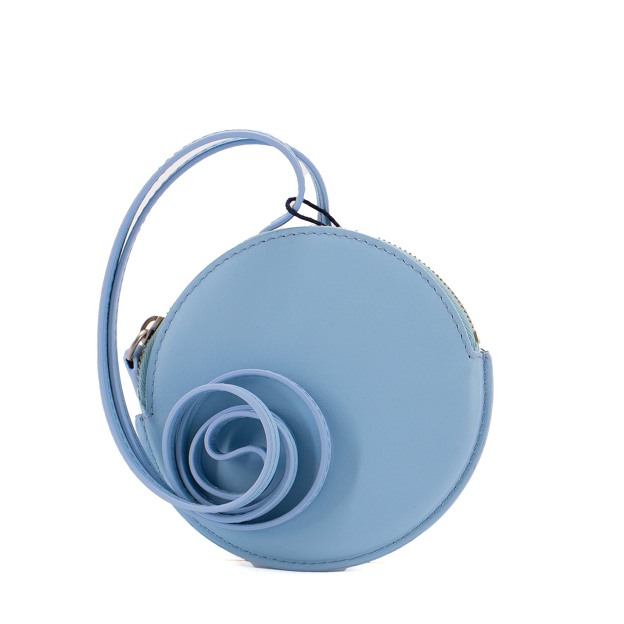 JACQUEMUS - Porte monnaie Le Pitchou Jacquemus en cuir lisse bleu