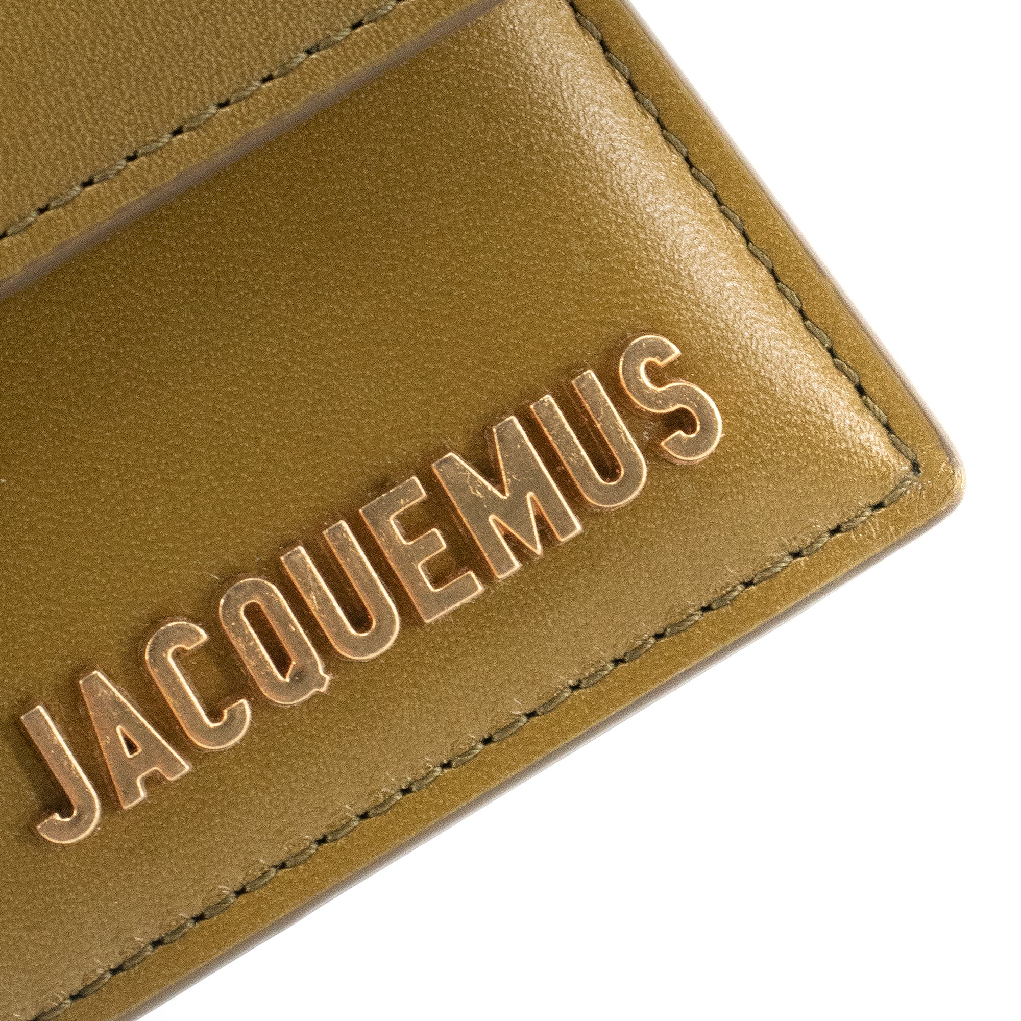 JACQUEMUS - Jacquemus Bambino shoulder bag in green leather