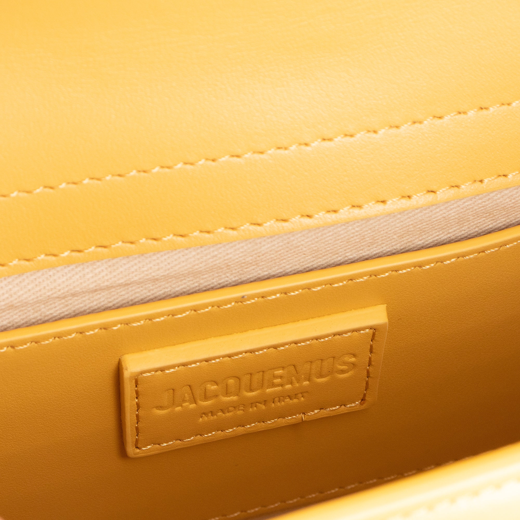 JACQUEMUS - Jacquemus Le Grand Bambino shoulder bag in yellow leather