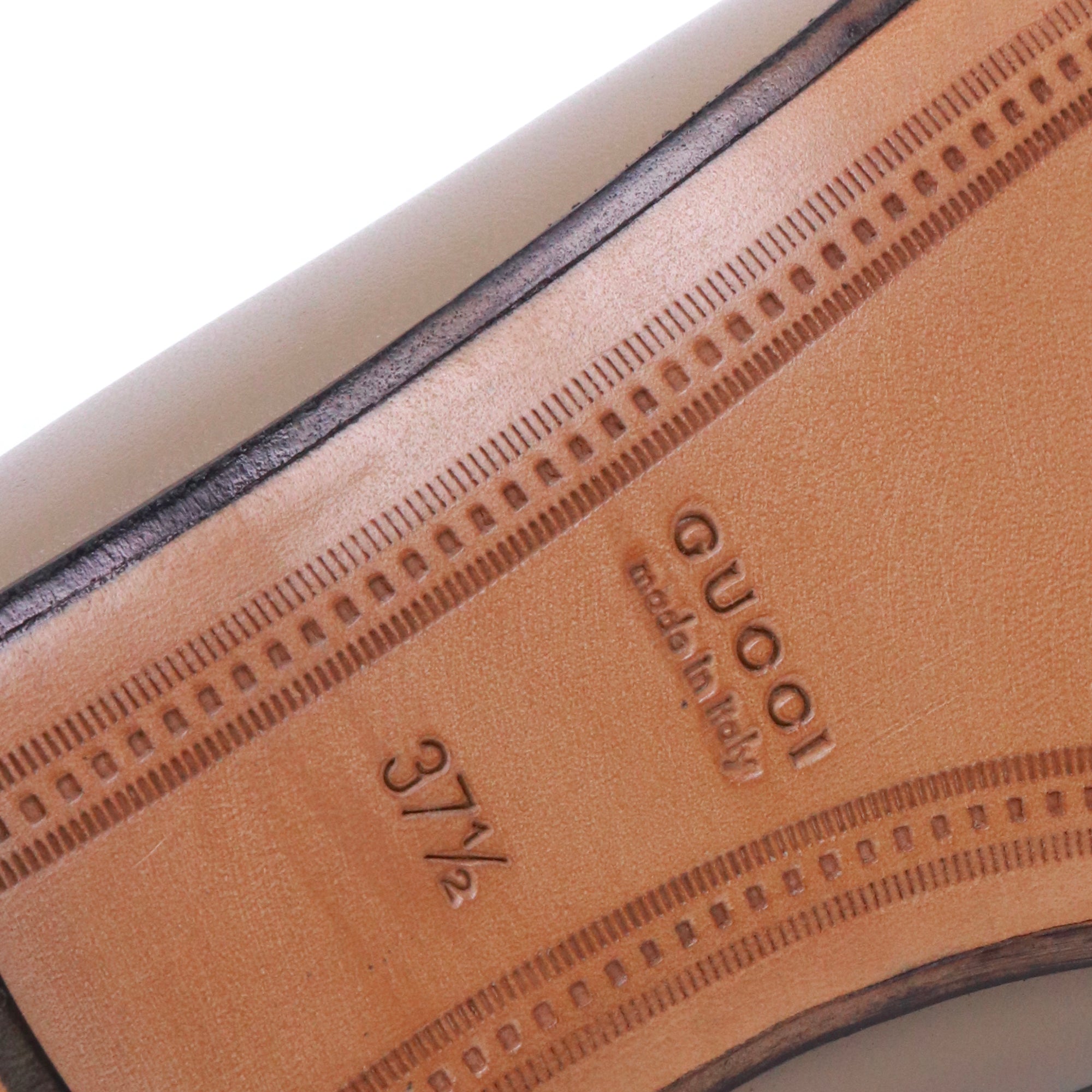 GUCCI - Jordaan loafers in burgundy leather (T37.5)