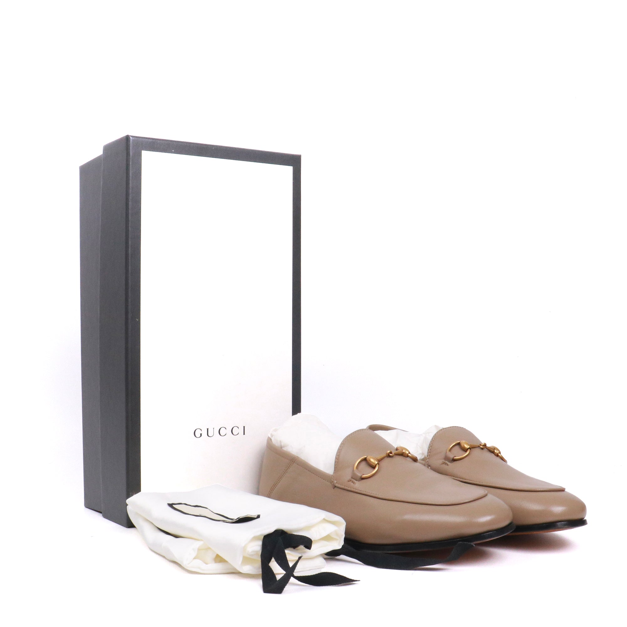 GUCCI - Jordaan loafers in burgundy leather (T37.5)