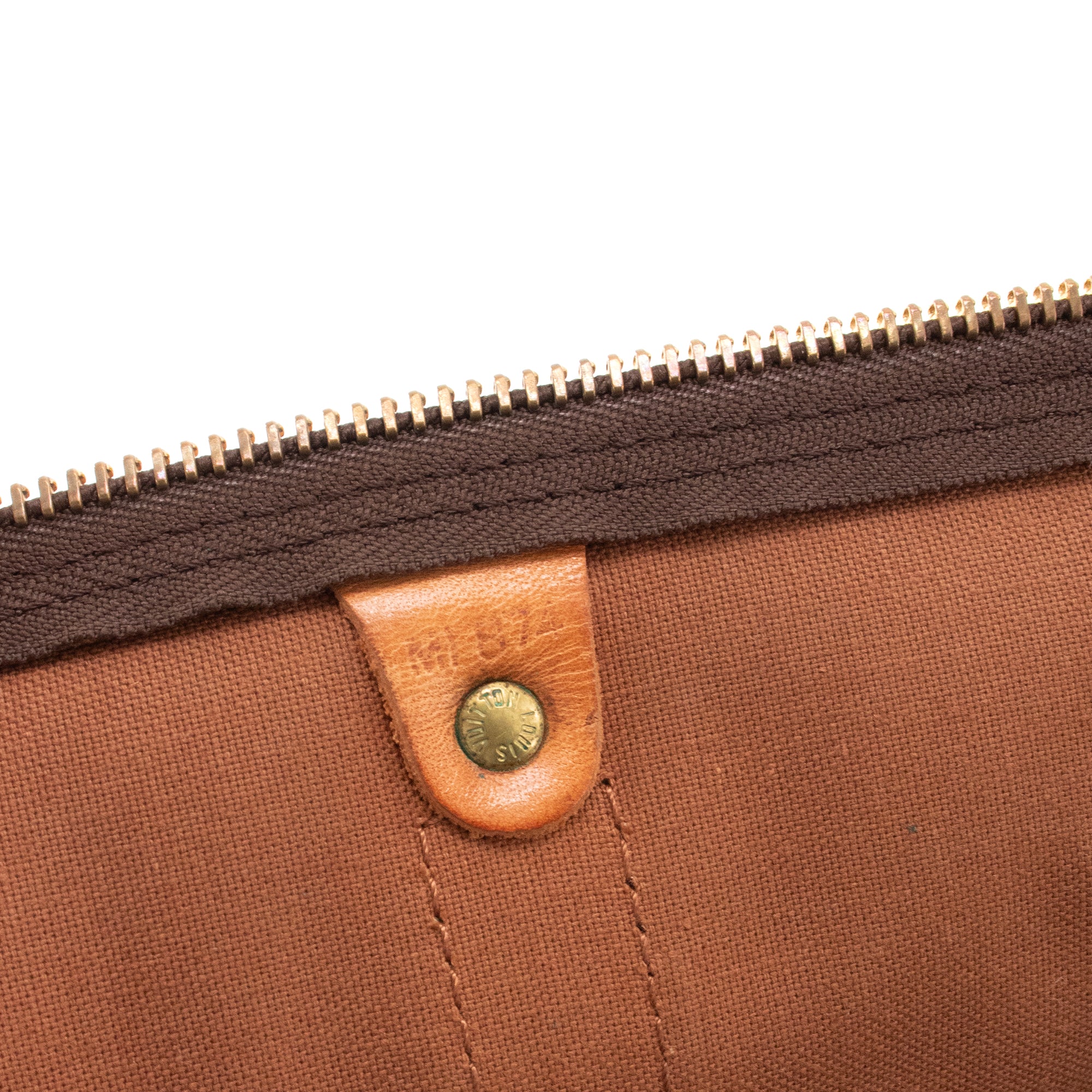 LOUIS VUITTON - Sac de voyage Keepall 60 Louis Vuitton en toile enduite monogrammée vintage