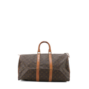 LOUIS VUITTON - Sac de voyage Keepall 45 Louis Vuitton en toile monogrammée vintage