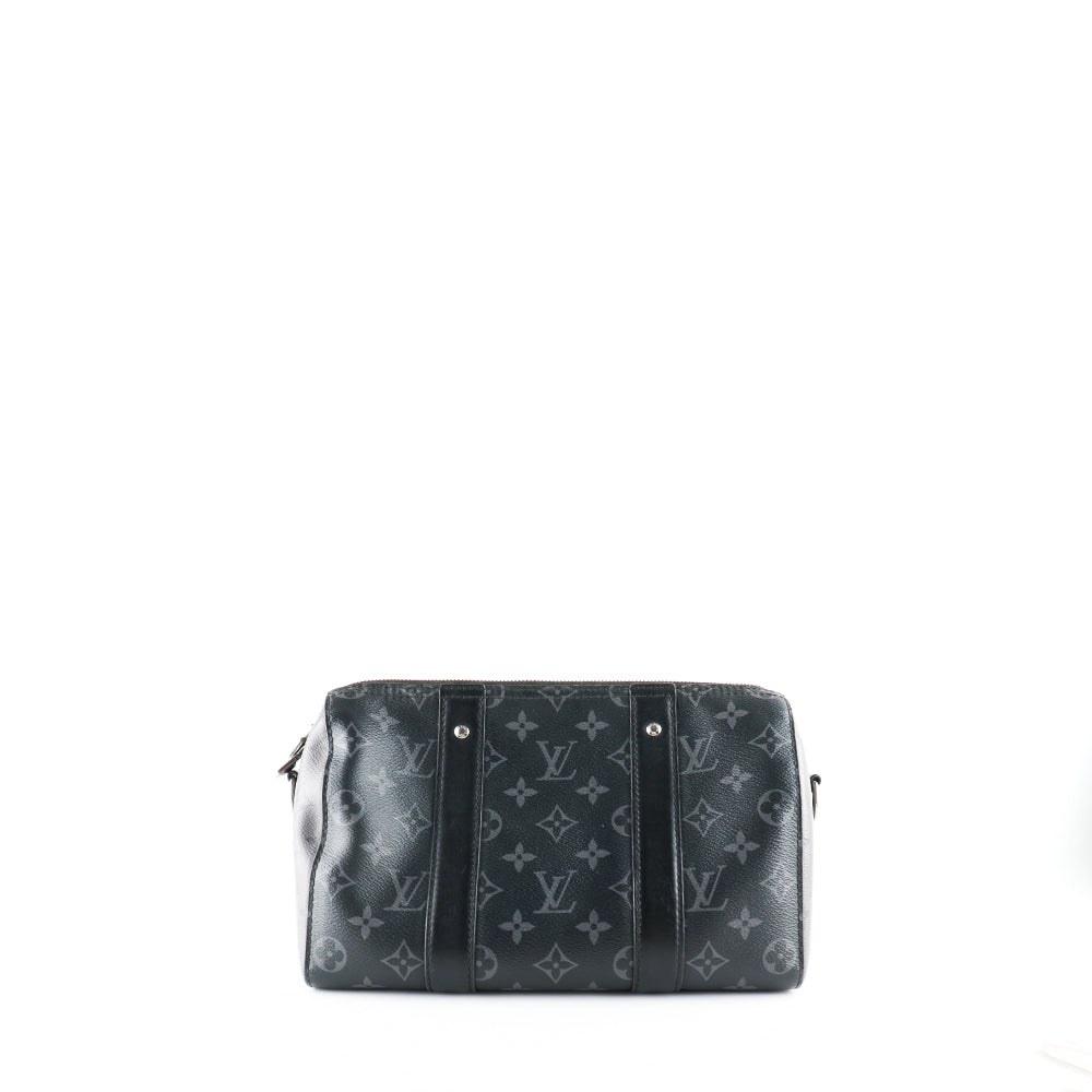 LOUIS VUITTON - Sac à bandoulière Keepall City en toile Monogram Éclipse