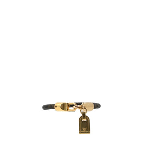 LOUIS VUITTON - Louis Vuitton Crazy In Lock Charm Bracelet in Monogrammed Canvas (T17)