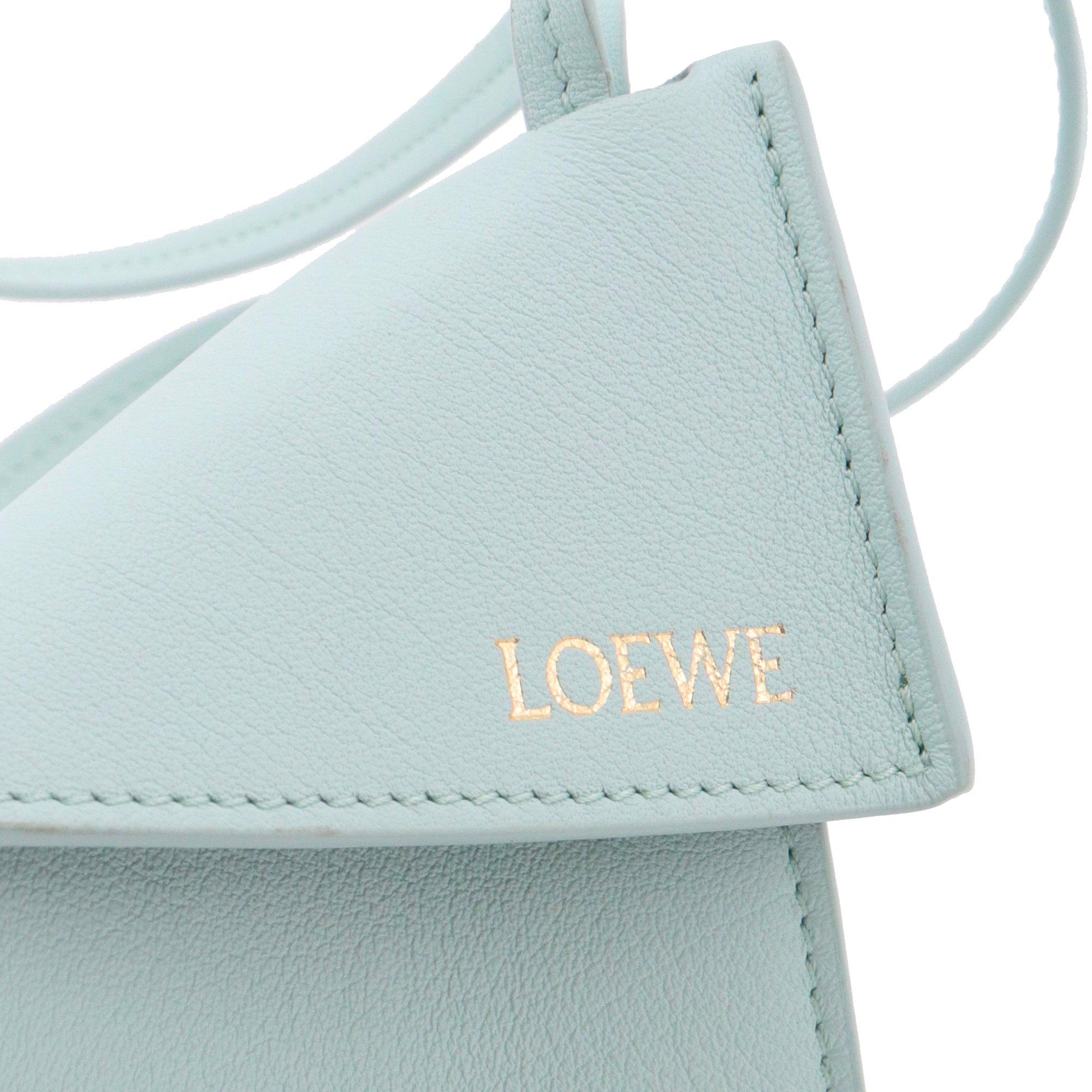 LOEWE - Bijoux de sac Puzzle Loewe en cuir bleu