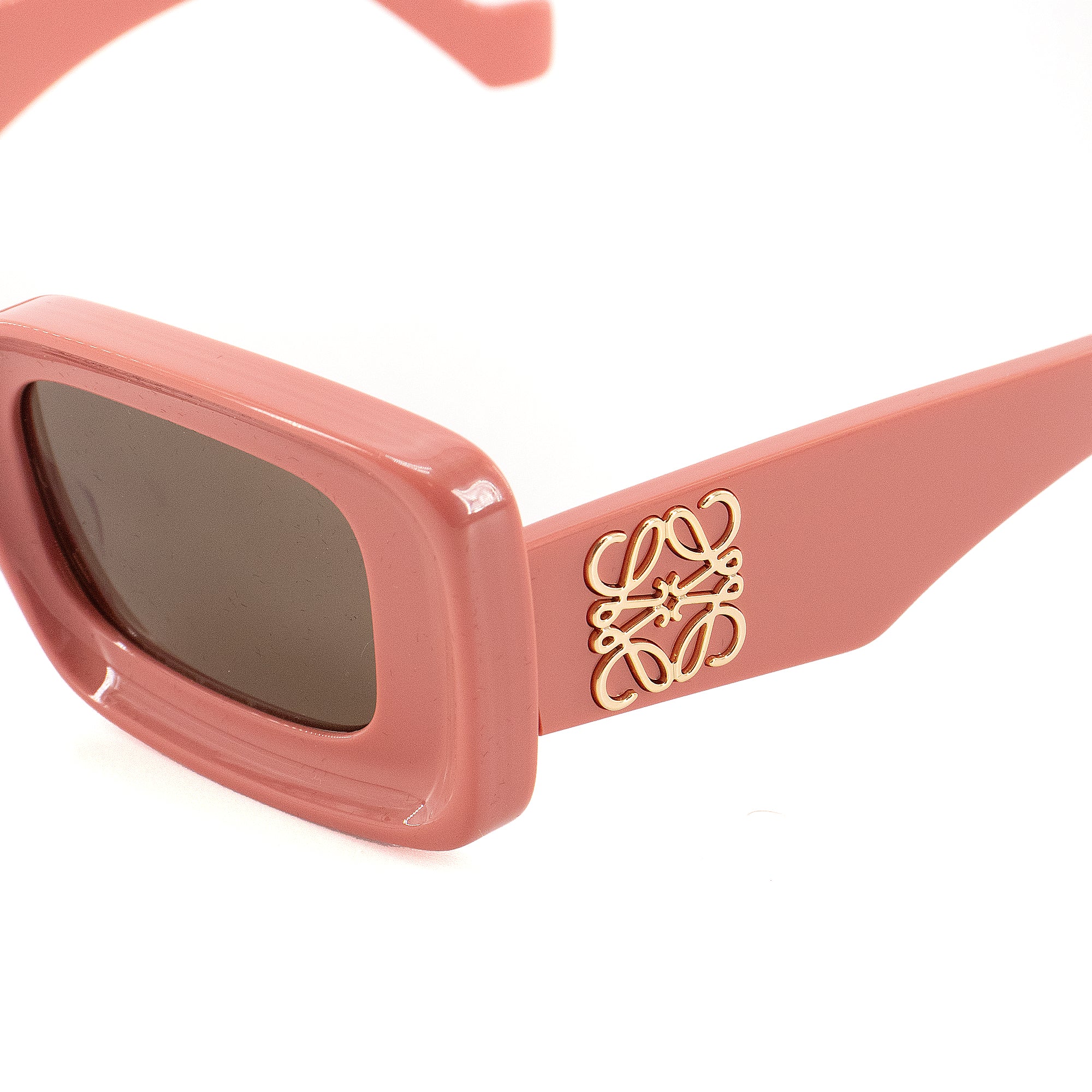 LOEWE - Lunettes de soleil Chunky Anagram Loewe en plastique rose