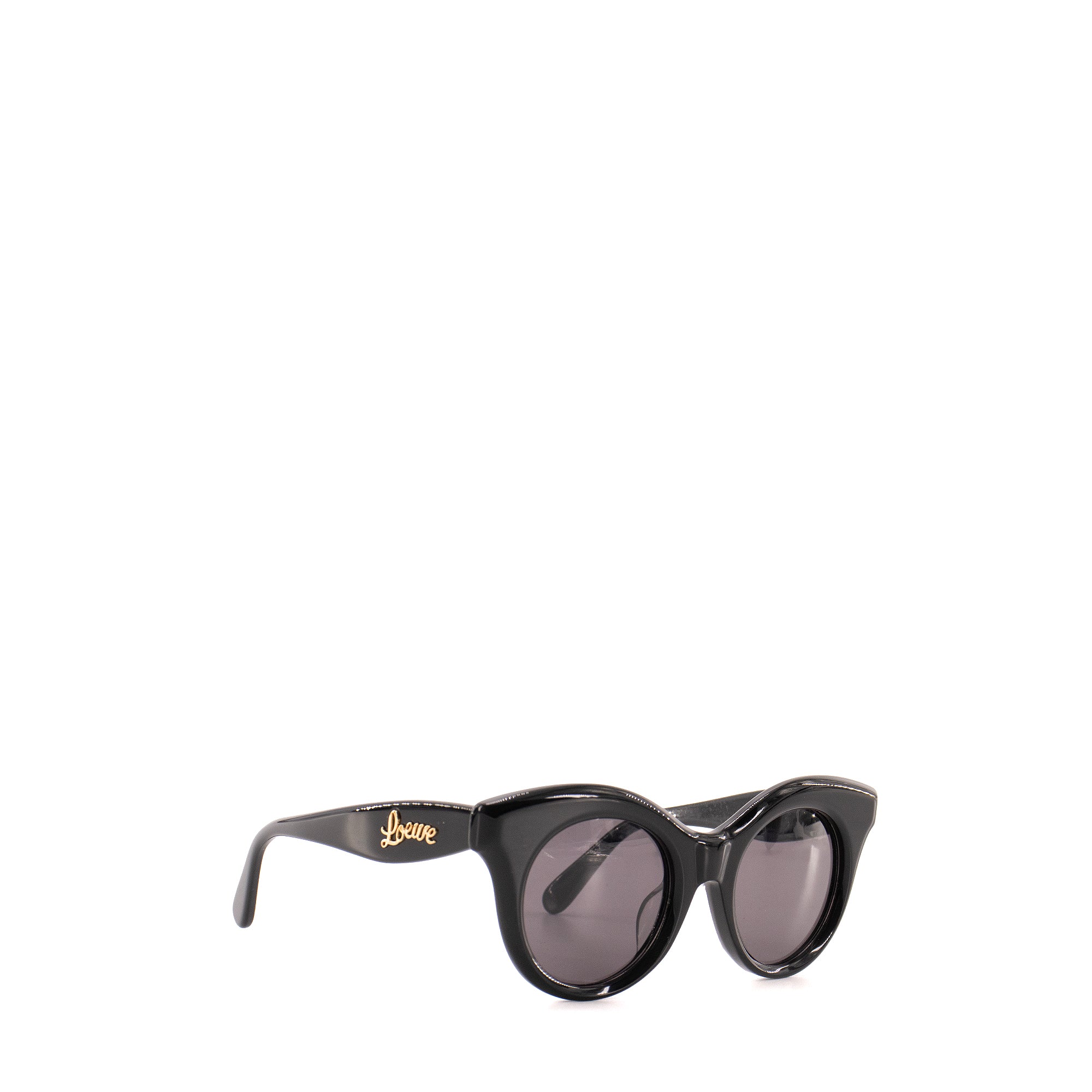 LOEWE - Lunettes de soleil Curvy Loewe en plastique noir
