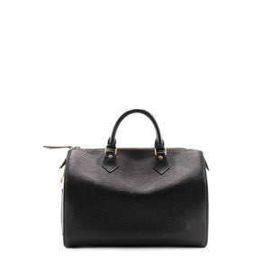LOUIS VUITTON - Louis Vuitton Speedy 35 handbag in vintage black epi leather