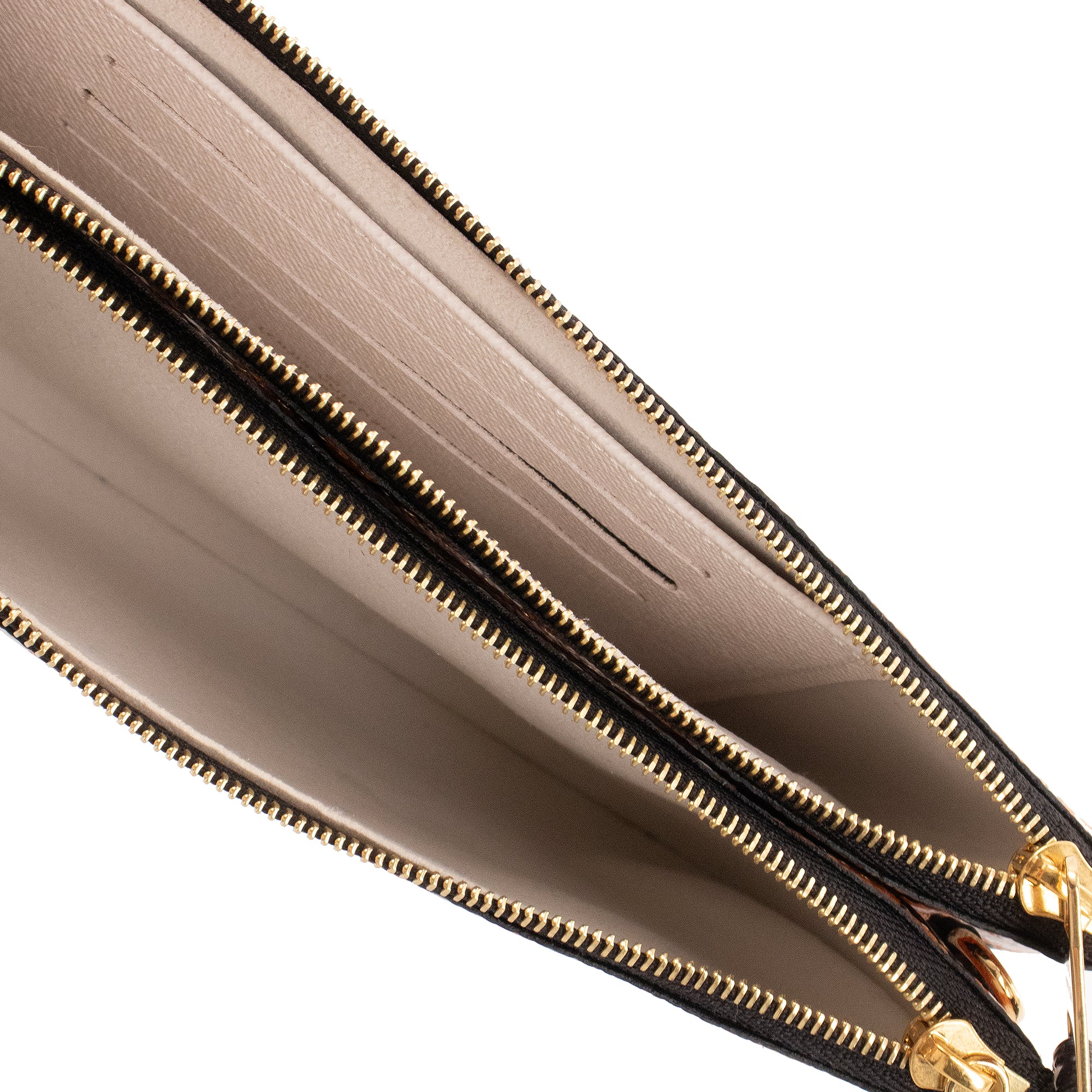 LOUIS VUITTON - Pochette Double Zip Crafty édition limitée Louis Vuitton en toile monogrammée