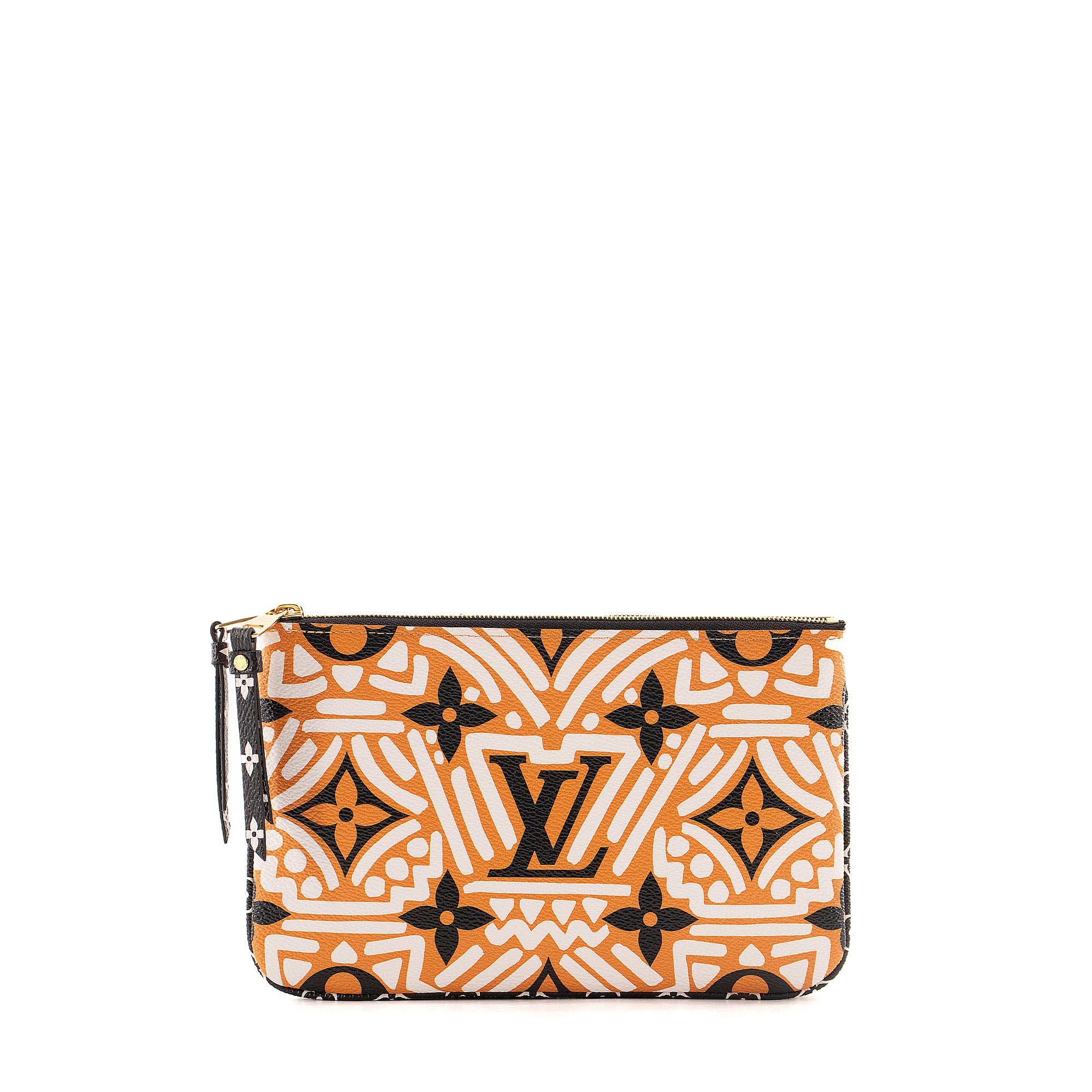 LOUIS VUITTON - Pochette Double Zip Crafty édition limitée Louis Vuitton en toile monogrammée