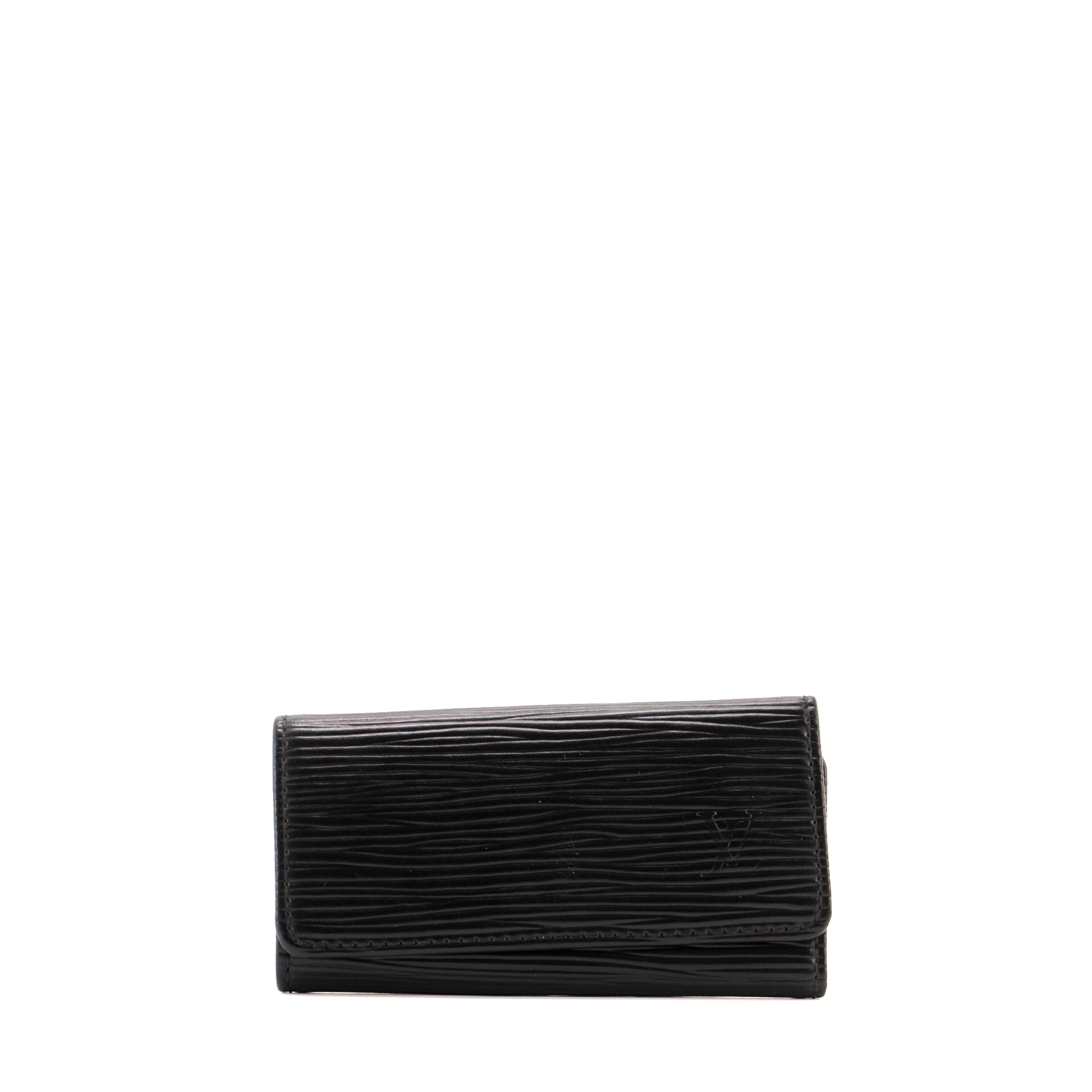 LOUIS VUITTON - Louis Vuitton Multi-Key 4 Pouch in Black Epi Leather