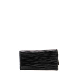 LOUIS VUITTON - Pochette Multiclés 4 Louis Vuitton en cuir épi noir
