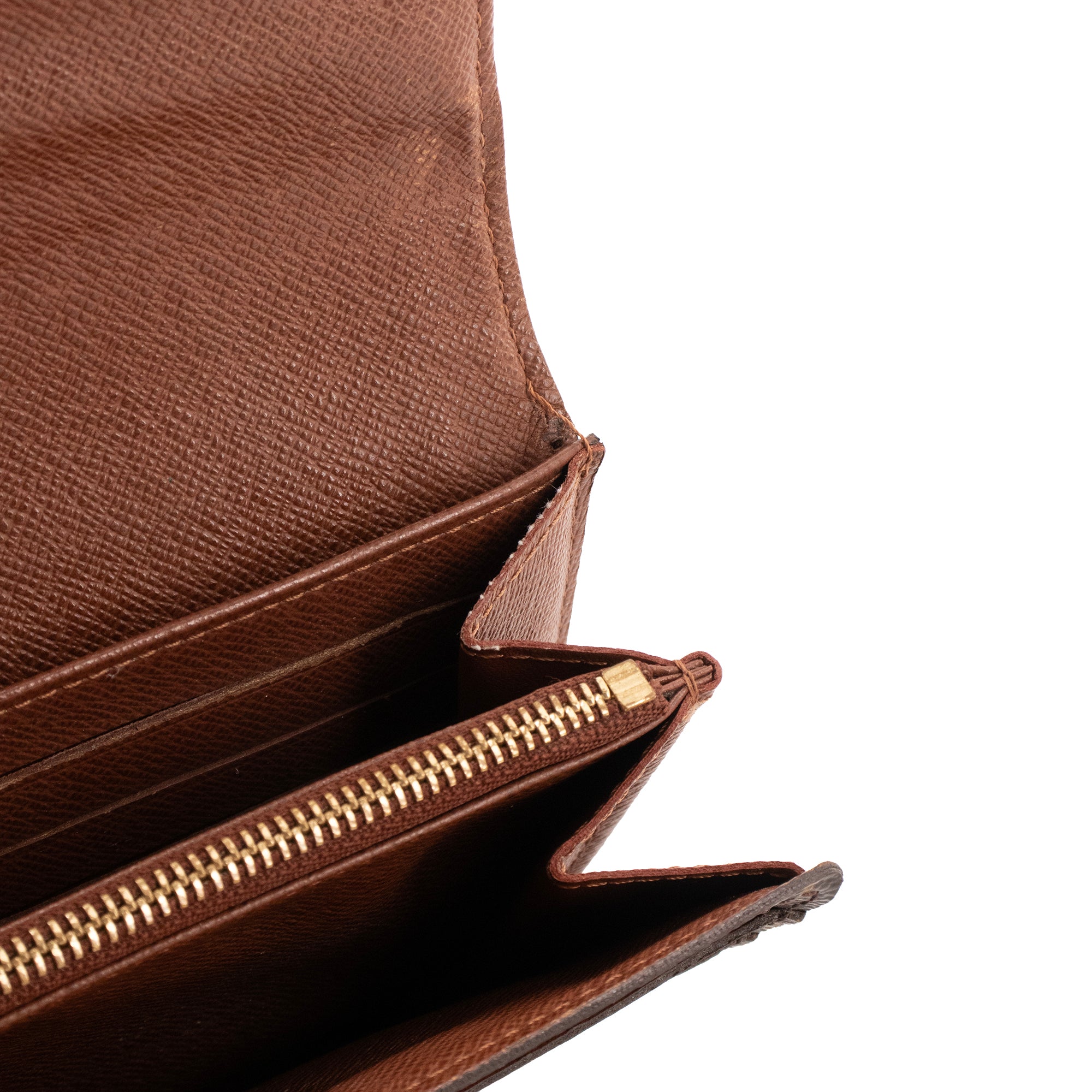 LOUIS VUITTON - Portefeuille Sarah Louis Vuitton en toile enduite monogrammée