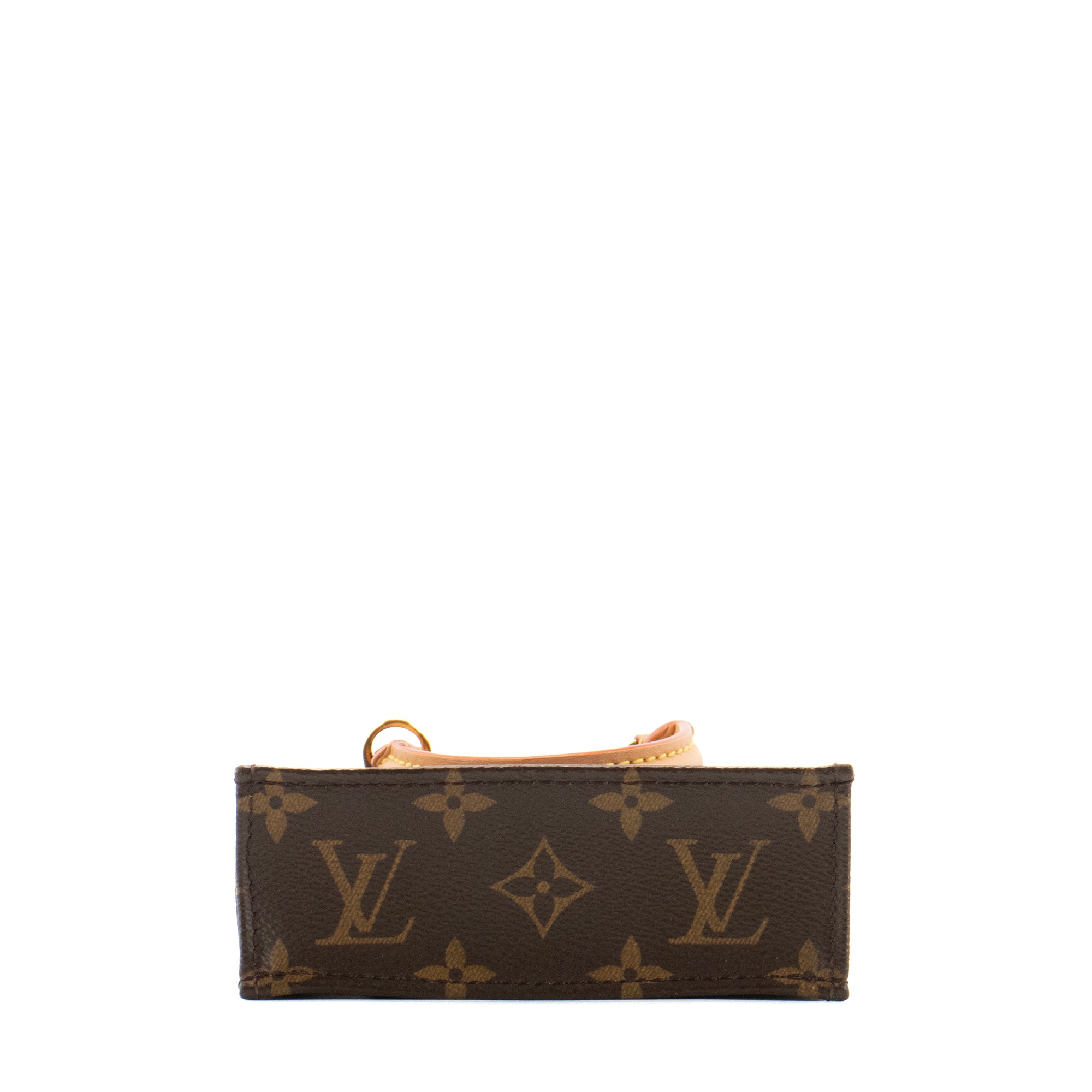 LOUIS VUITTON - Sac à bandoulière Cabas Plat PM Louis Vuitton en toile monogrammée