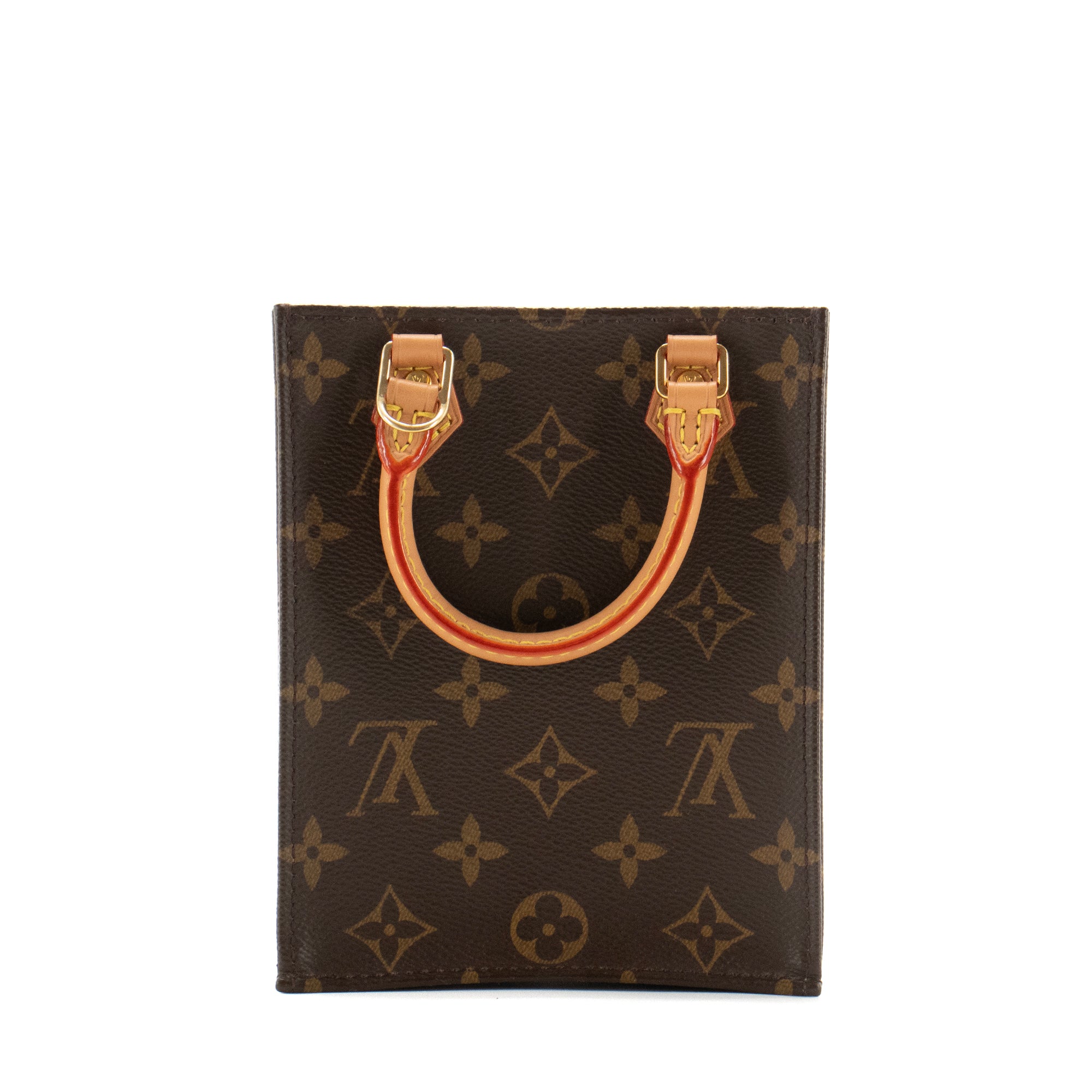 LOUIS VUITTON - Sac à bandoulière Cabas Plat PM Louis Vuitton en toile monogrammée