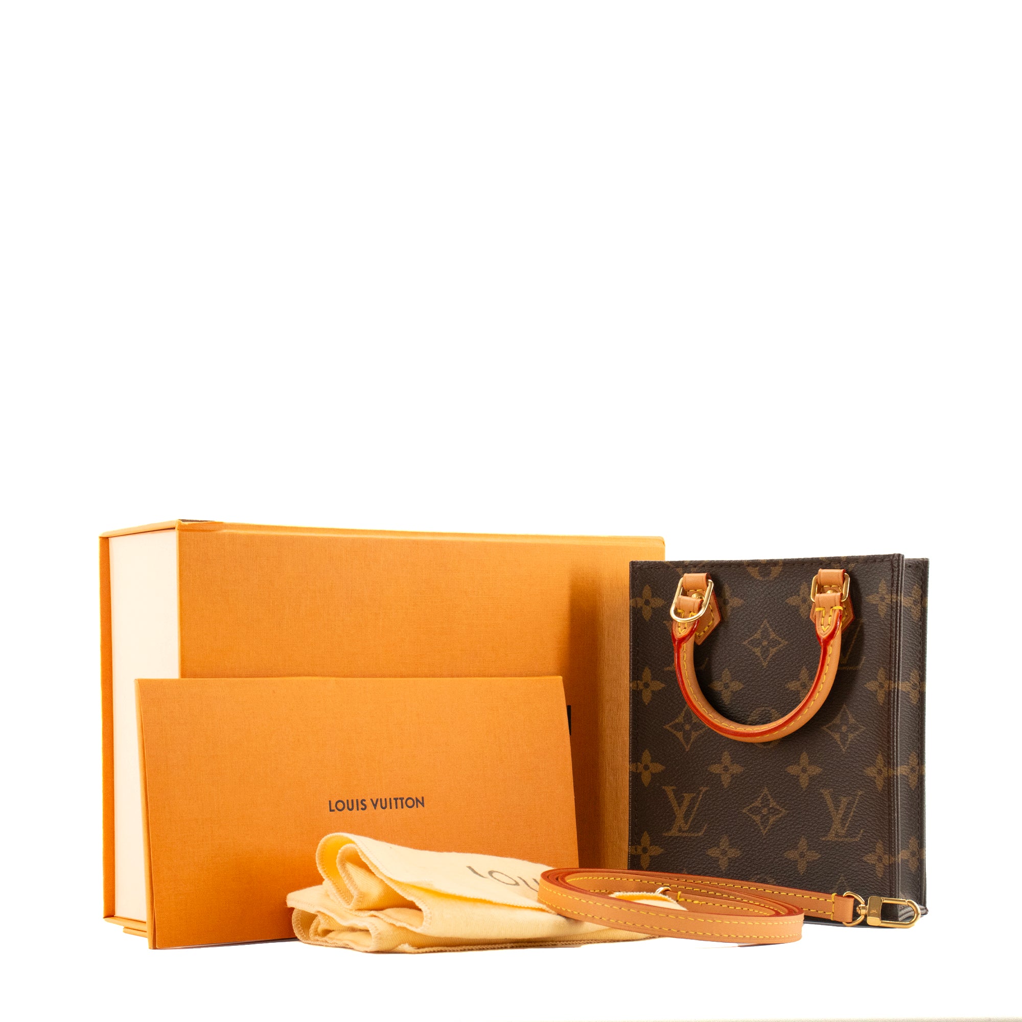 LOUIS VUITTON - Sac à bandoulière Cabas Plat PM Louis Vuitton en toile monogrammée