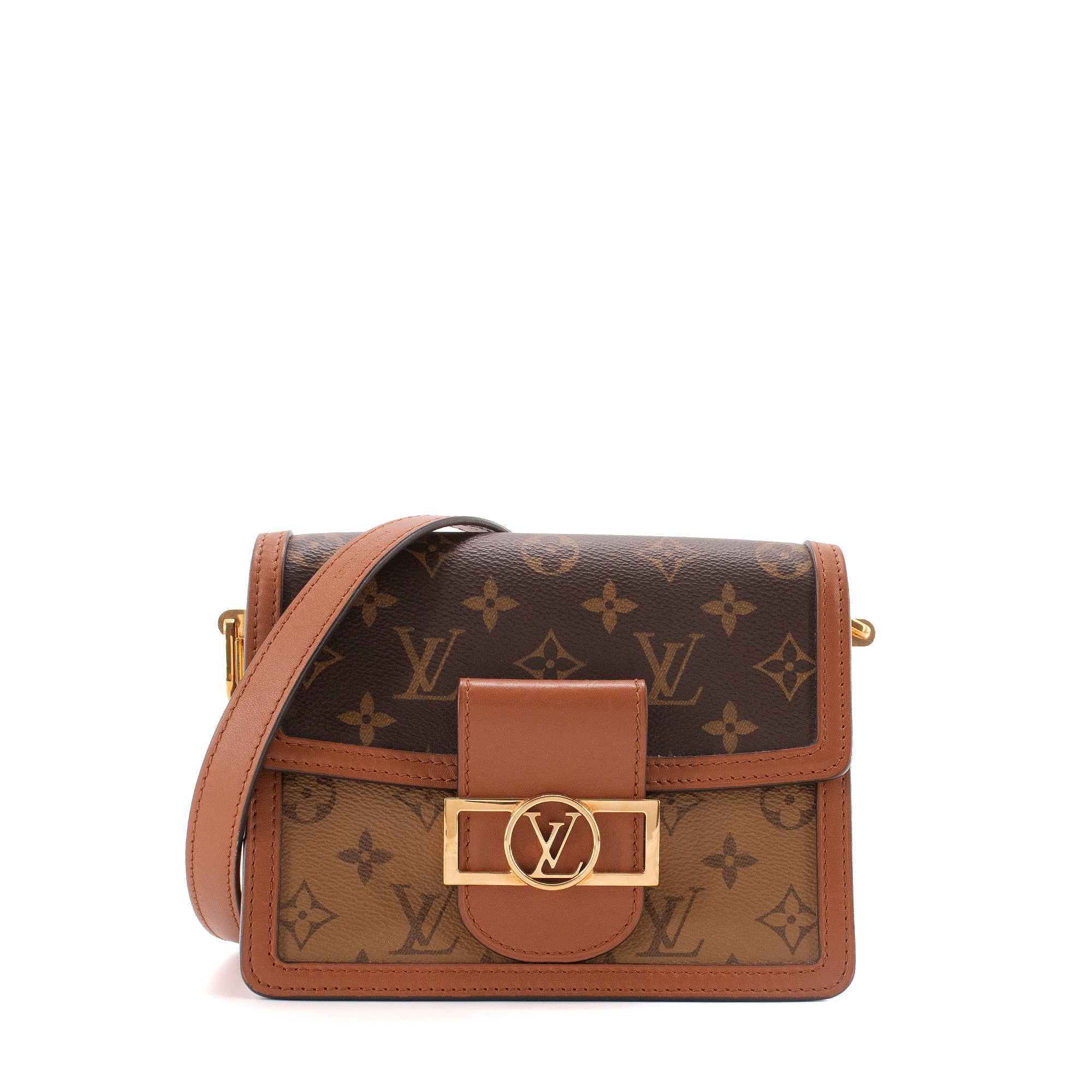 LOUIS VUITTON - Sac à bandoulière Dauphine mini Louis Vuitton en toile monogrammée