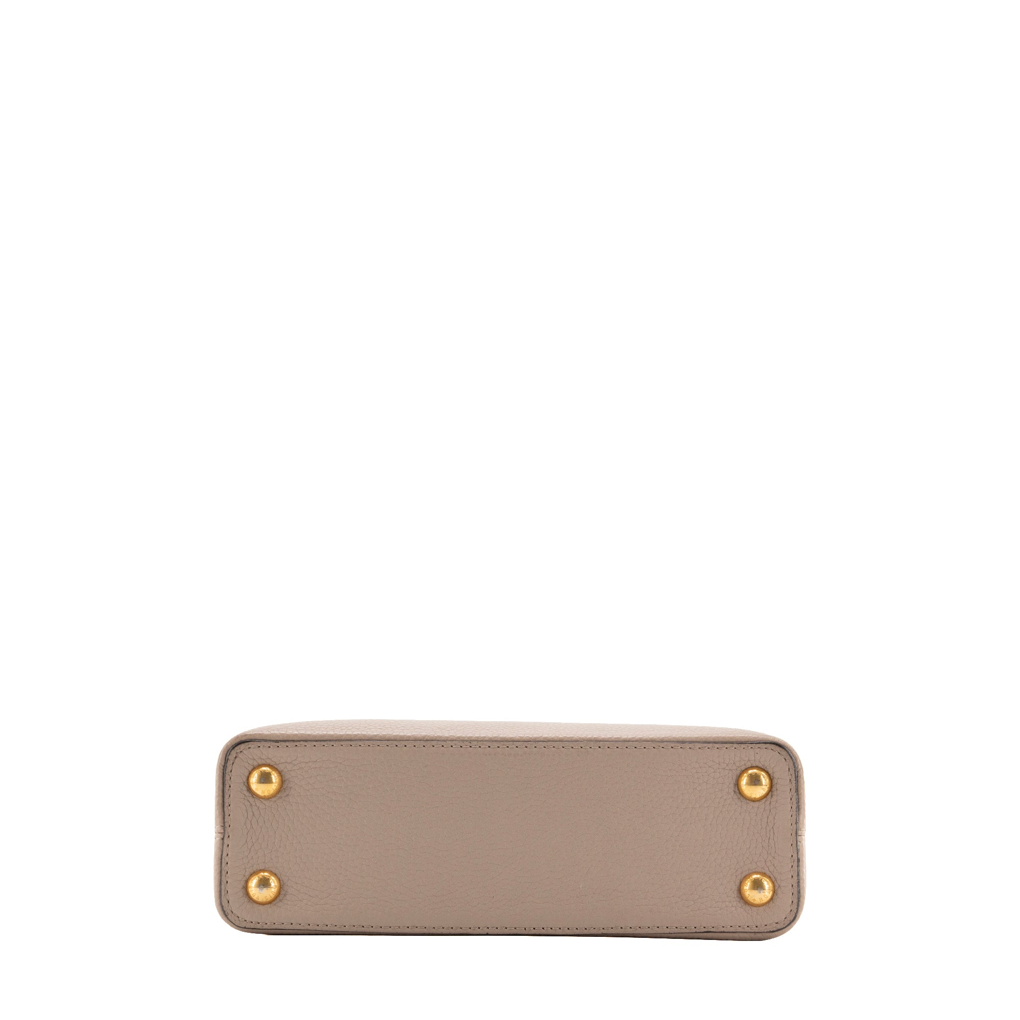 LOUIS VUITTON - Louis Vuitton Capucines BB handbag in beige bull calfskin and python
