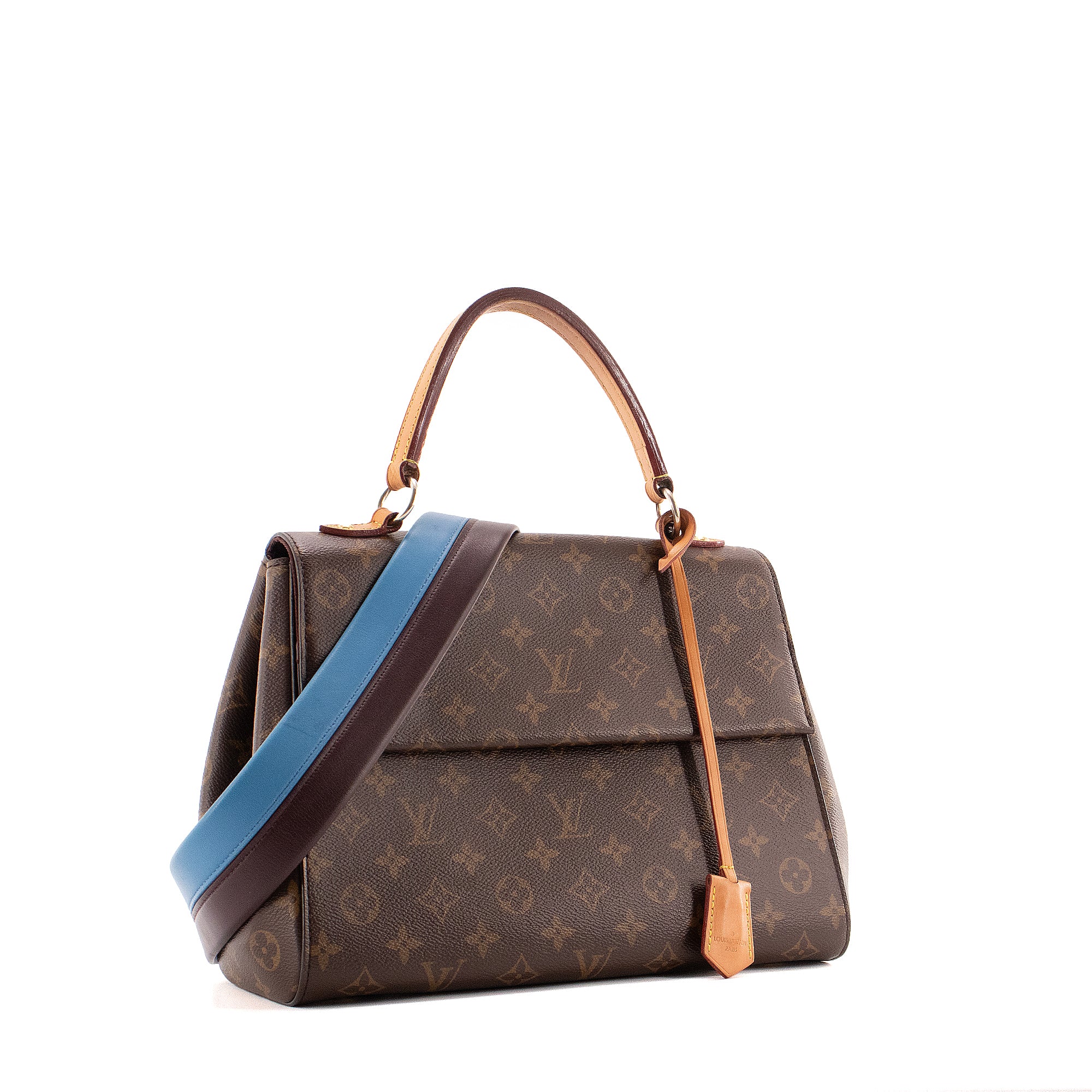 LOUIS VUITTON - Sac à main Cluny moyen Louis Vuitton en toile monogrammée marron