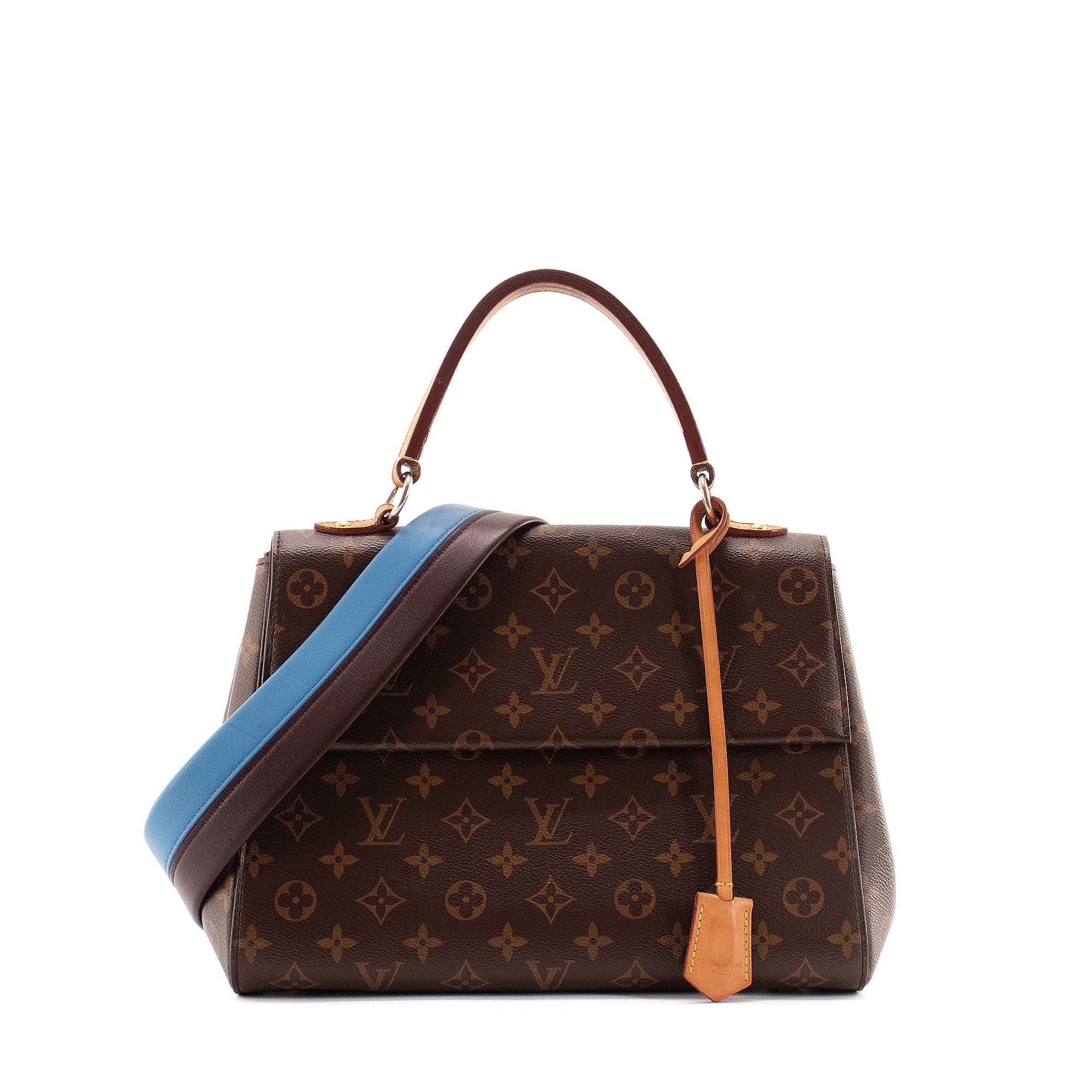 LOUIS VUITTON - Sac à main Cluny moyen Louis Vuitton en toile monogrammée marron