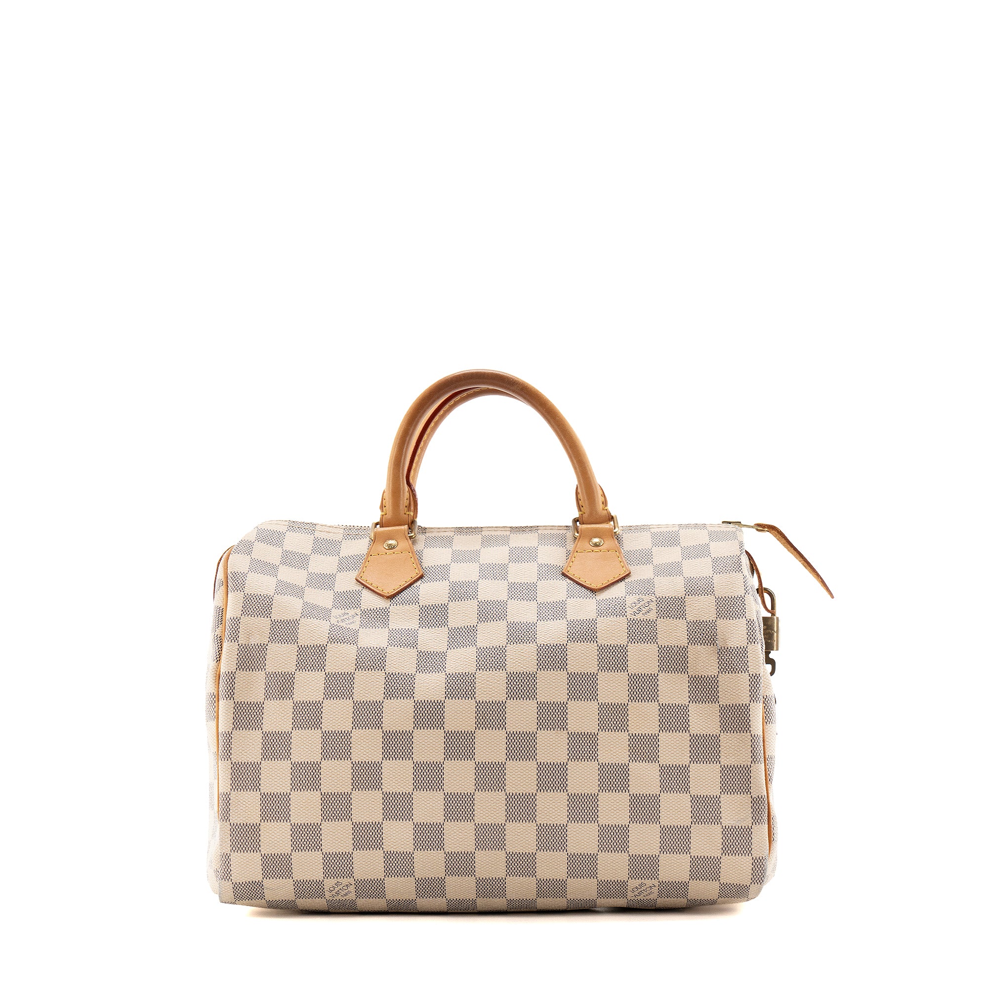 LOUIS VUITTON - Sac à main Speedy 30 Louis Vuitton en toile damier azur