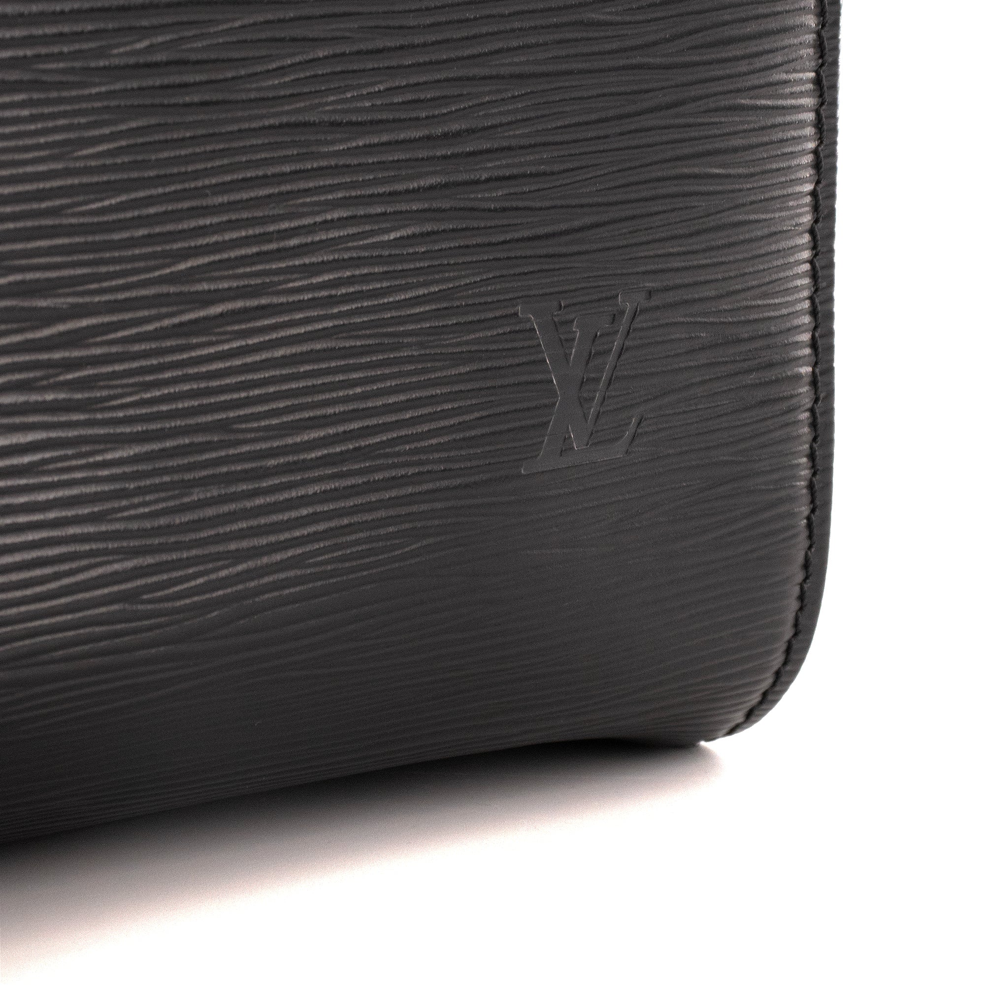 LOUIS VUITTON - Sac à main Speedy 35 Louis Vuitton en cuir épi noir vintage