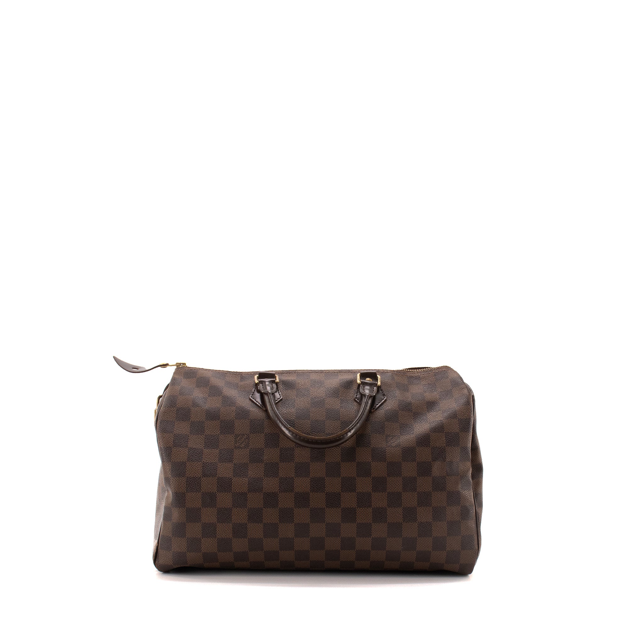 LOUIS VUITTON - Sac à main Speedy 35 Louis Vuitton en toile damier ébène