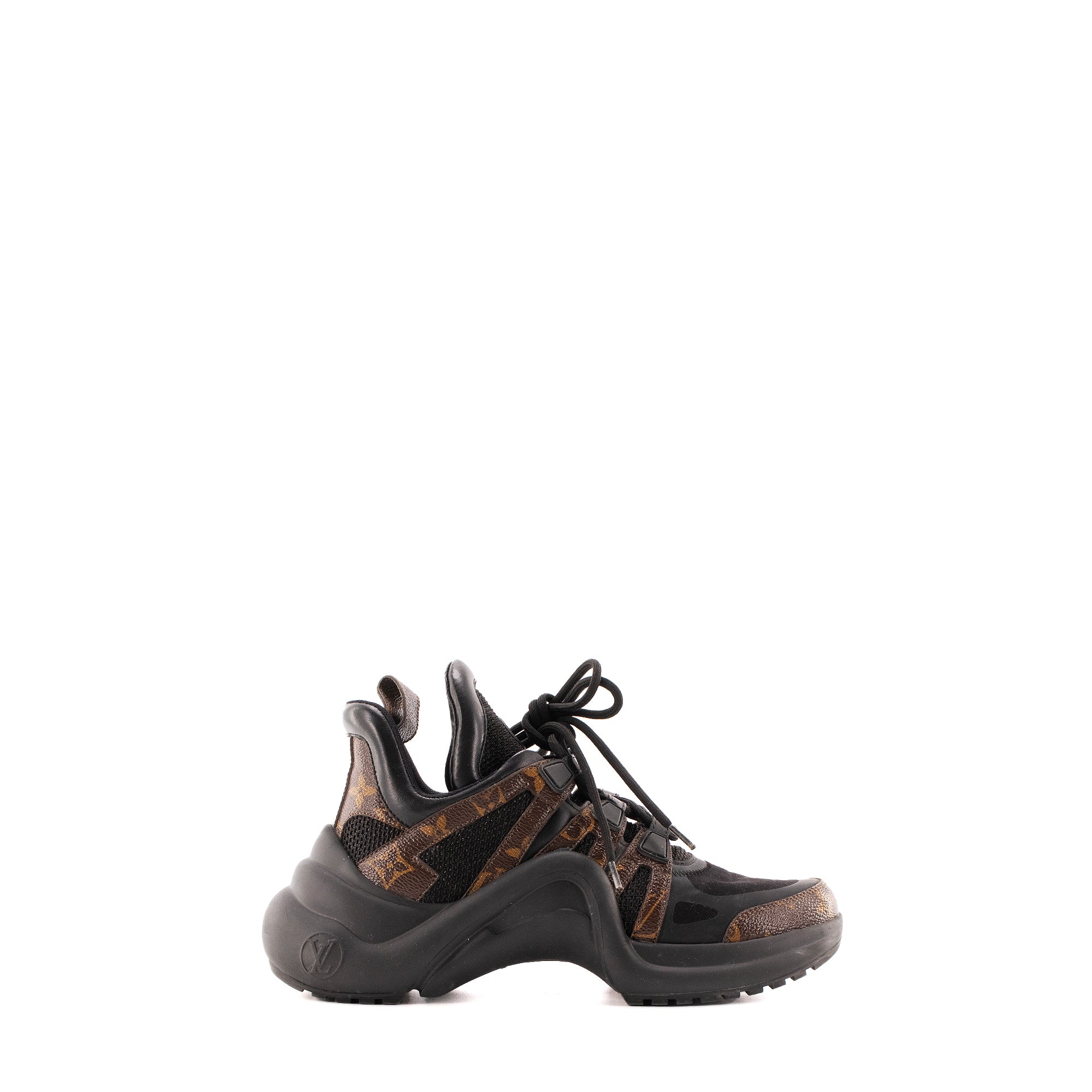 LOUIS VUITTON - Sneakers Archlight Louis Vuitton en cuir et toile monogrammmée (T37.5)