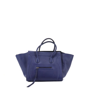 CELINE - Sac à main Luggage Celine en cuir bleu