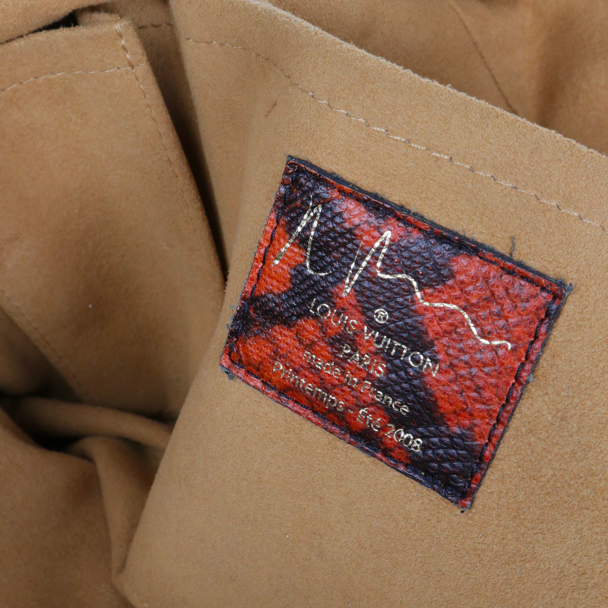 LOUIS VUITTON - Sac à main Speedy Man Crazy  Vintage Louis Vuitton en toile python bowly rouge