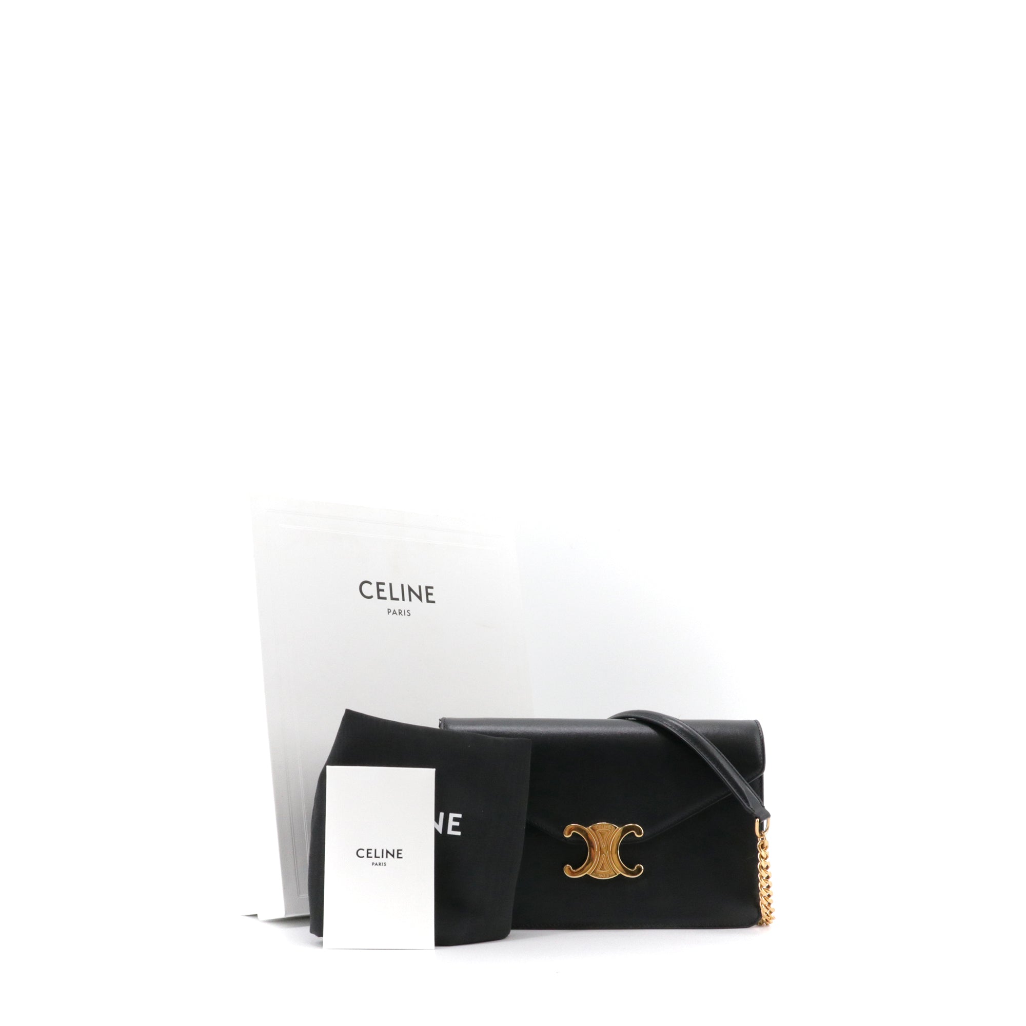 CELINE - Sac à bandoulière Margo Celine en cuir noir