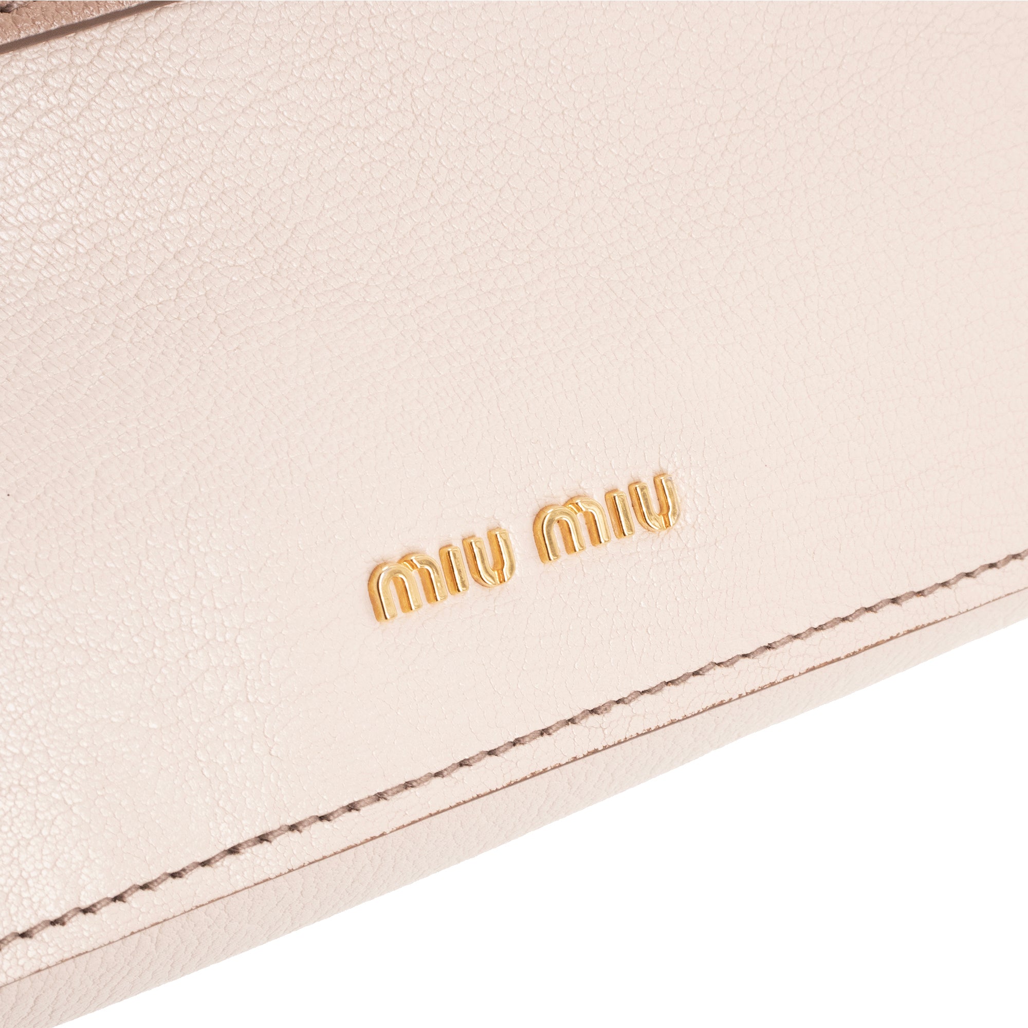 MIU MIU - Miu Miu Coffer shoulder bag in two-tone beige and brown leather