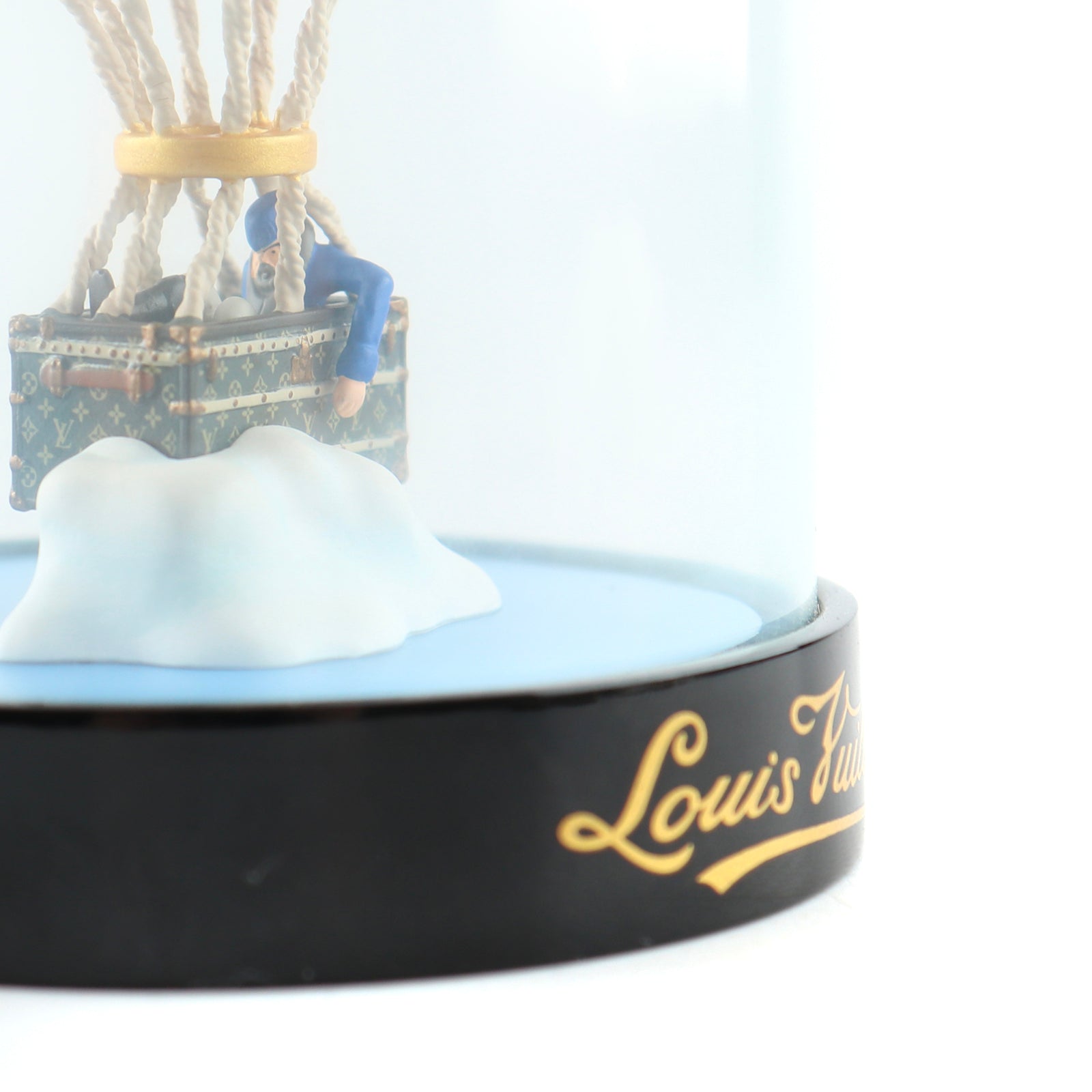 LOUIS VUITTON - Cloche en verre décorative Montgolfière